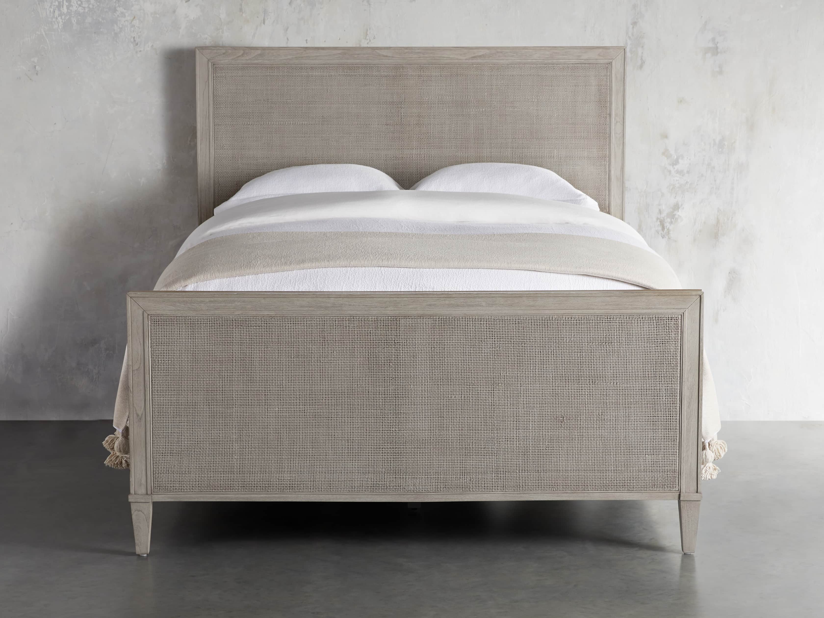 Pearson 57" Cane Queen Bed in London Fog, slide 3 of 7