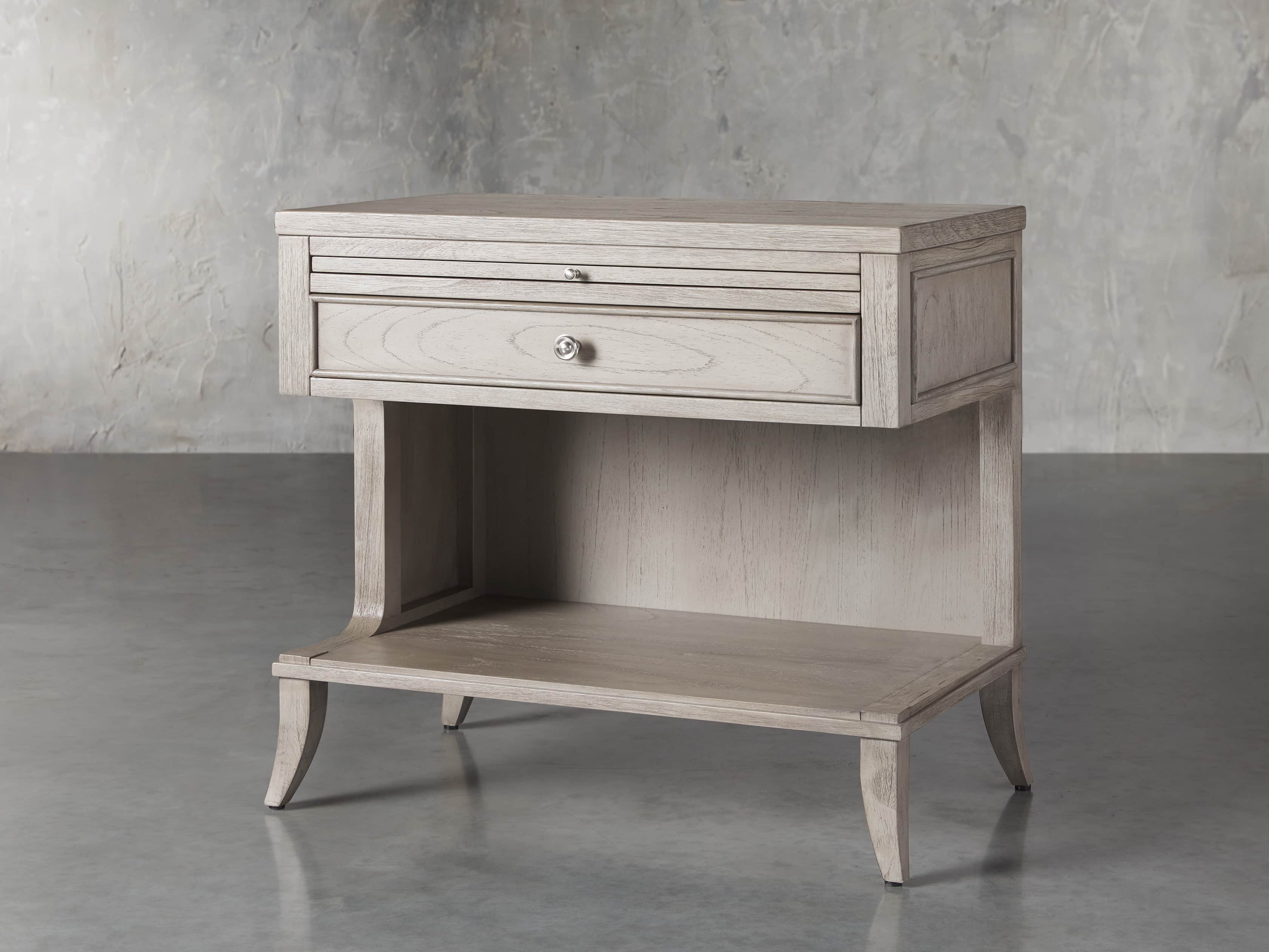 View the Pearson Large Left Storage Nightstand | Variant: LONDON FOG