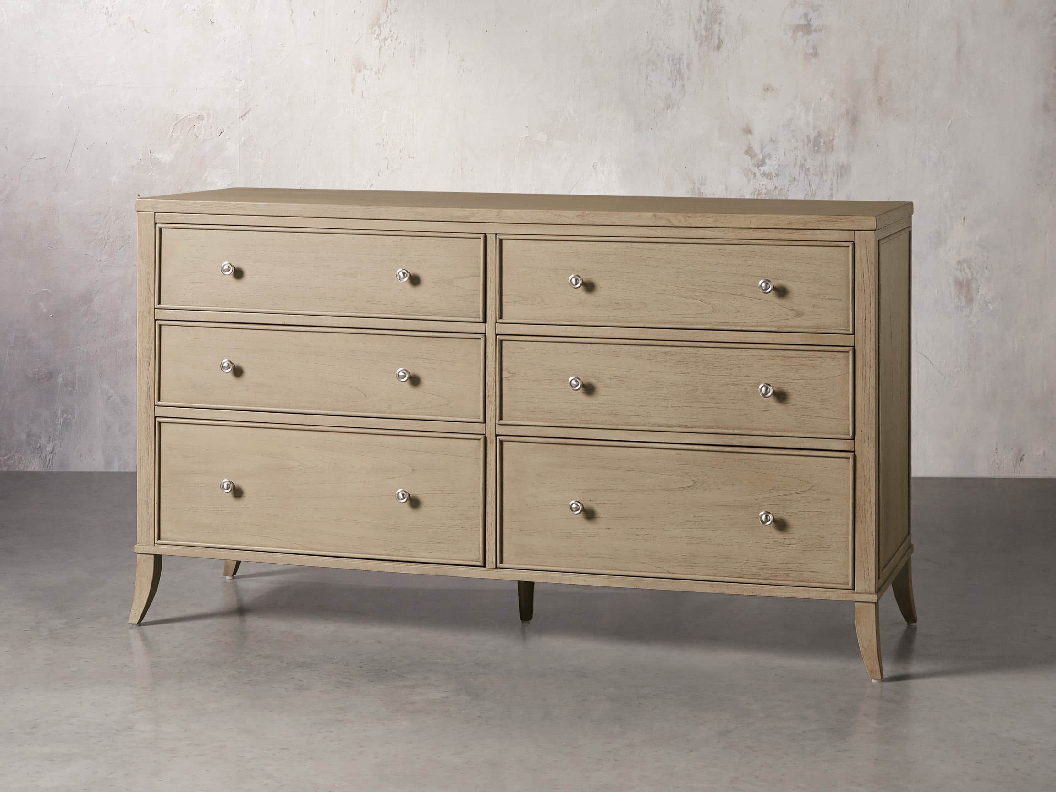Pearson Six Drawer Wide Dresser in Basa Natural, slide 2 of 6