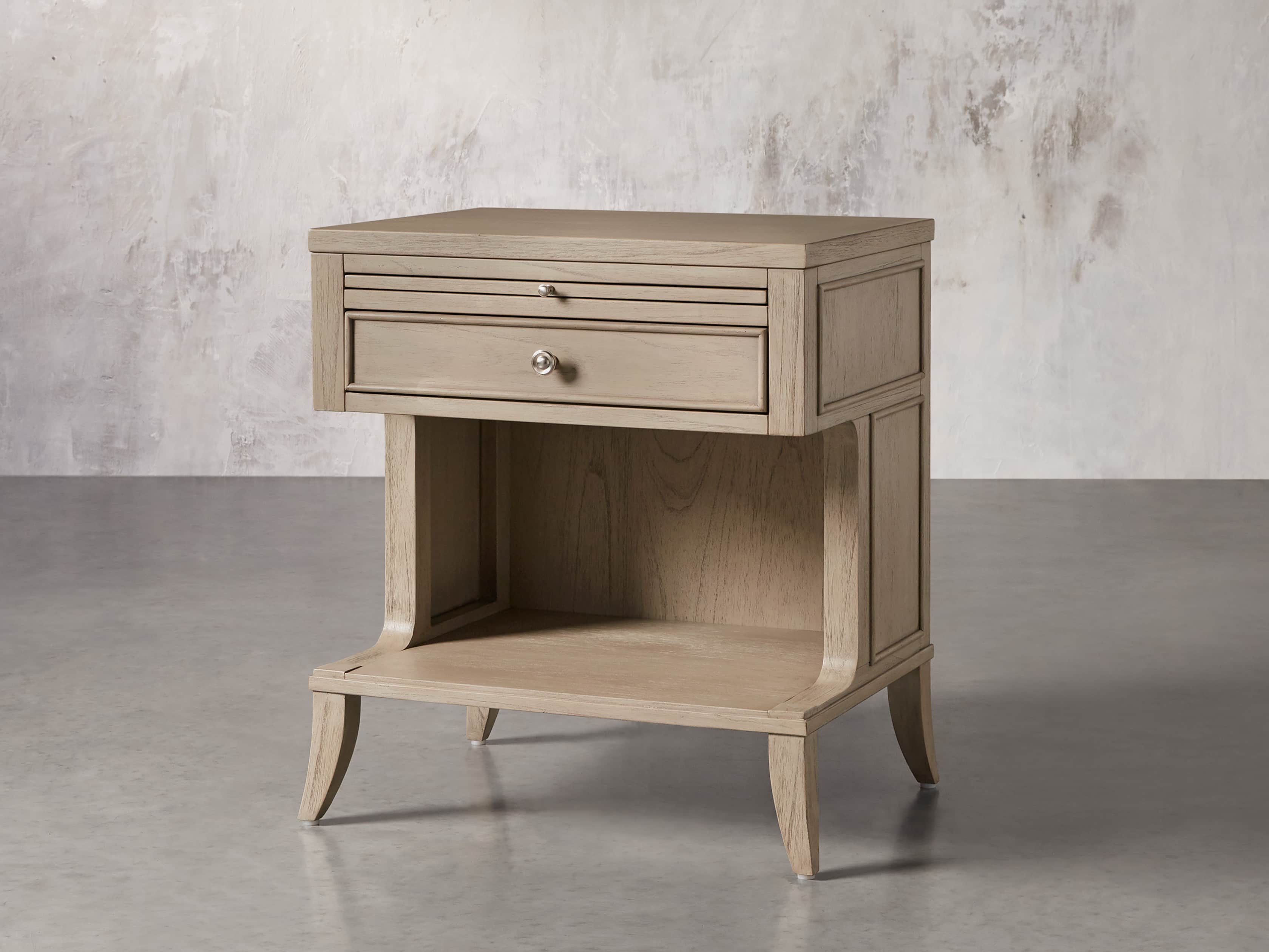 Pearson Storage Nightstand in Basa Natural