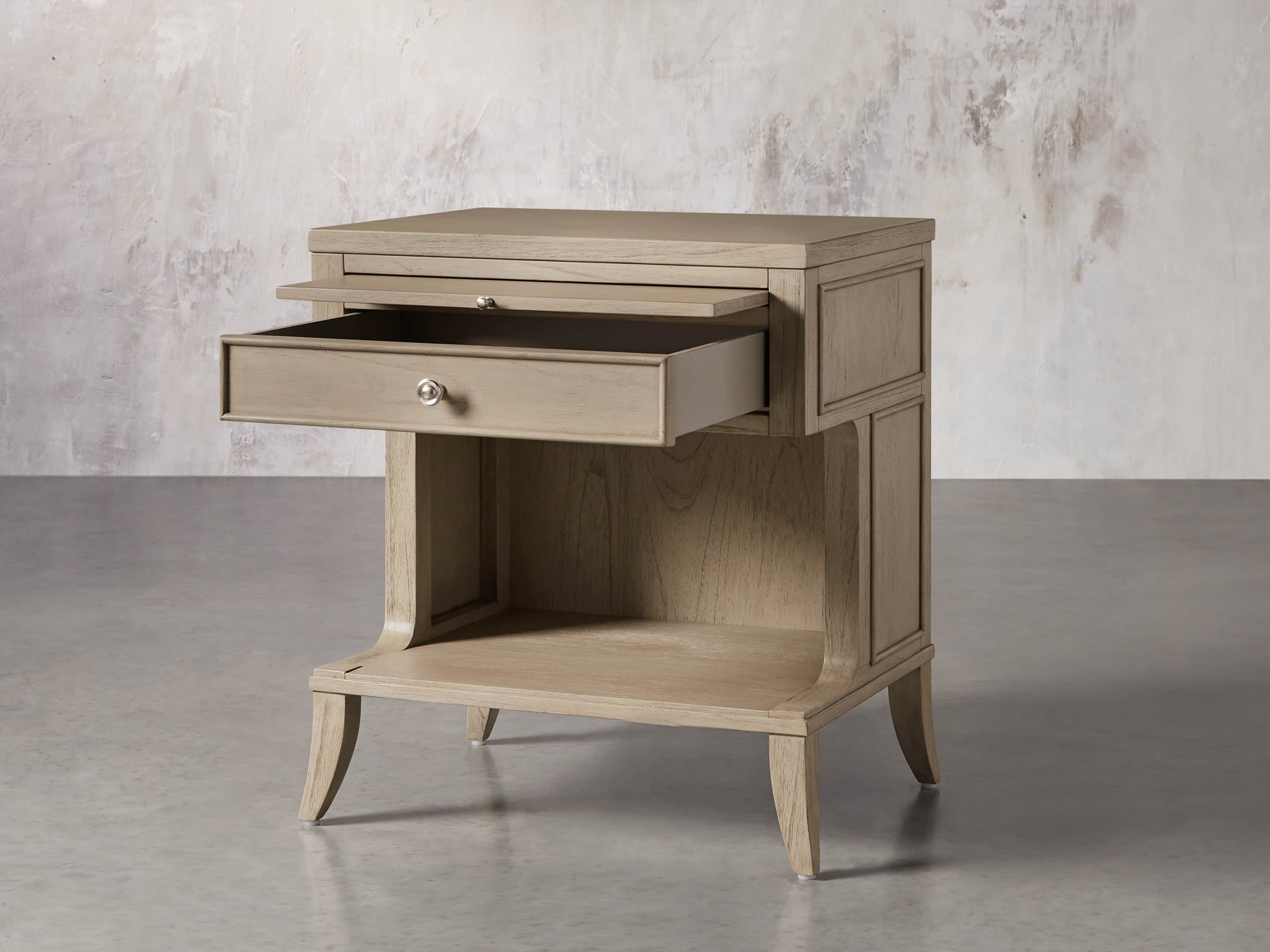 Pearson Storage Nightstand in Basa Natural