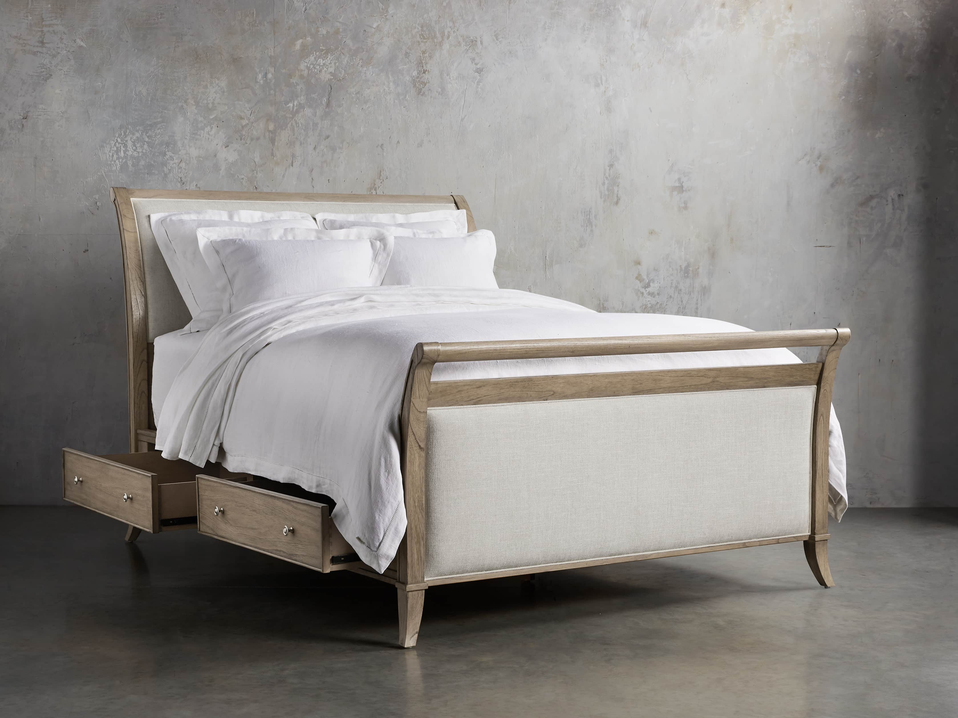 Pearson Queen Storage Bed in Basa Natural, slide 3 of 12