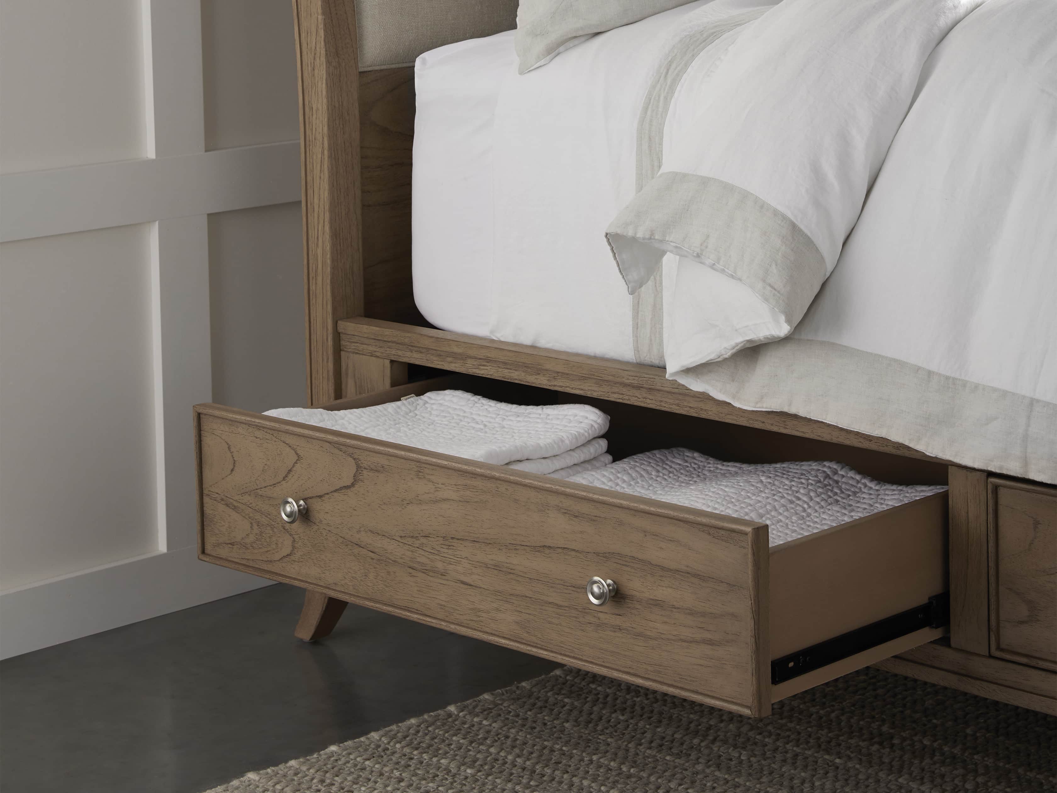 Pearson Queen Storage Bed in Basa Natural, slide 11 of 12