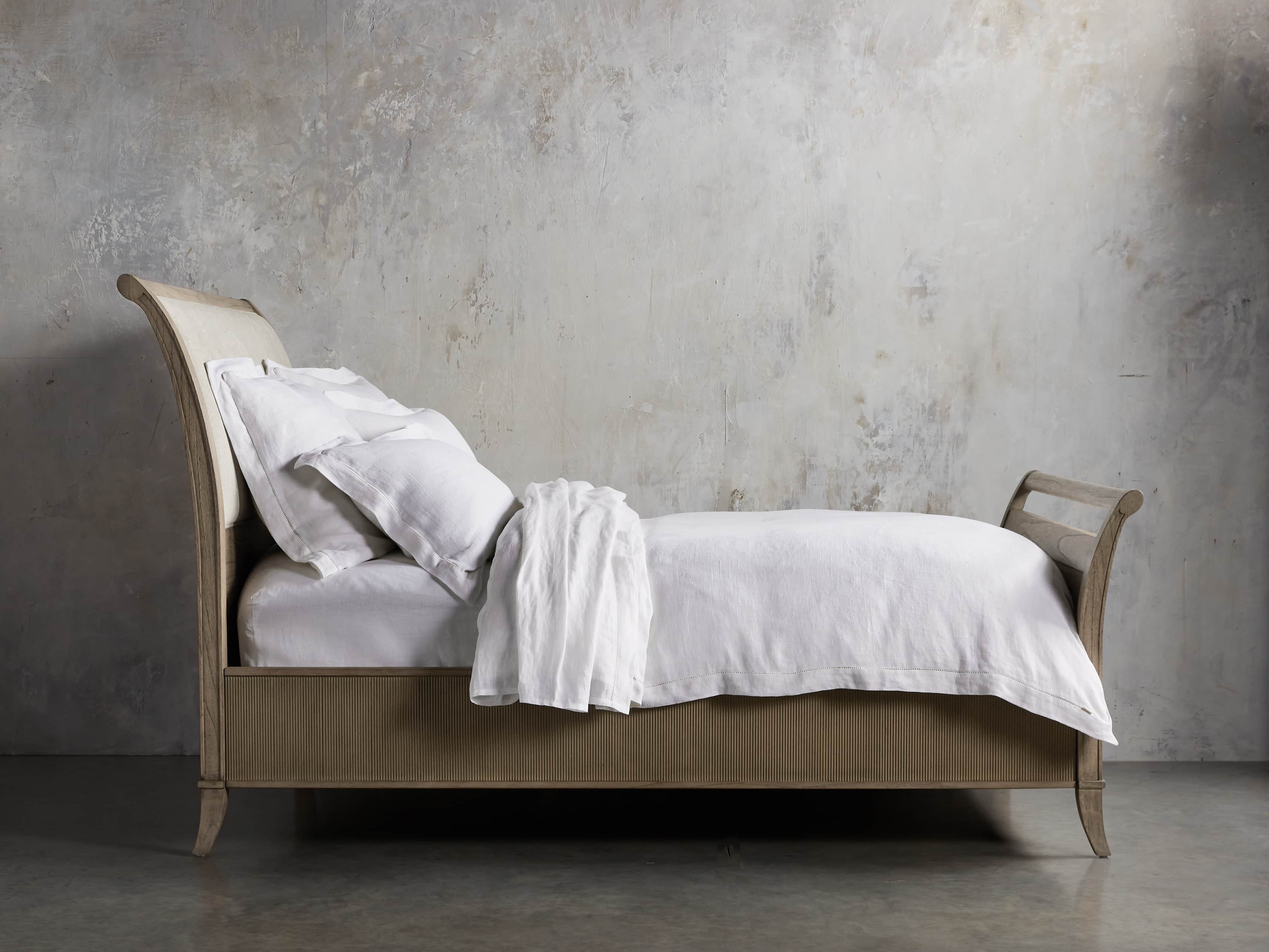 Pearson King Bed with Footboard in Basa Natural