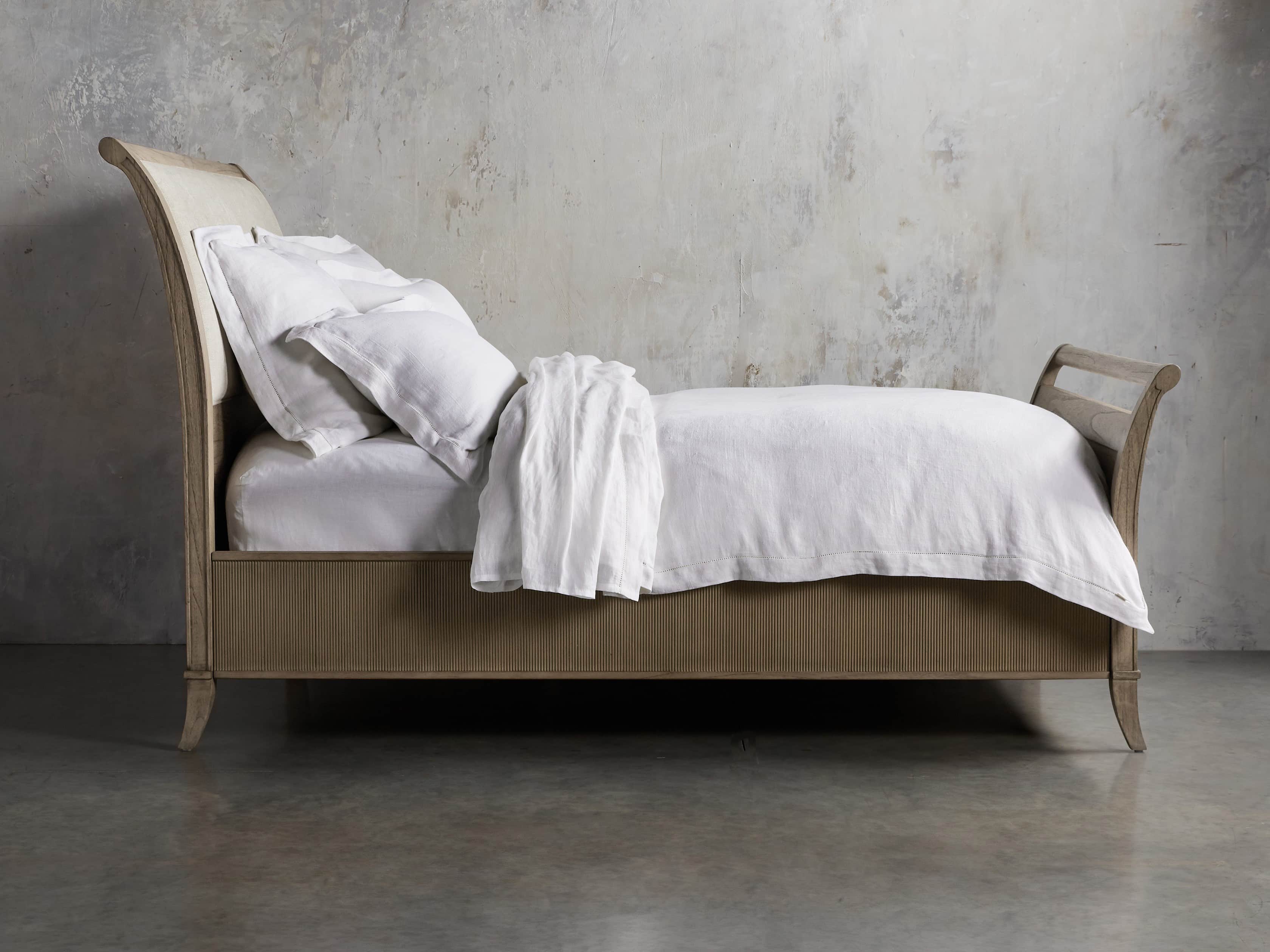 Pearson King Bed with Footboard in Basa Natural