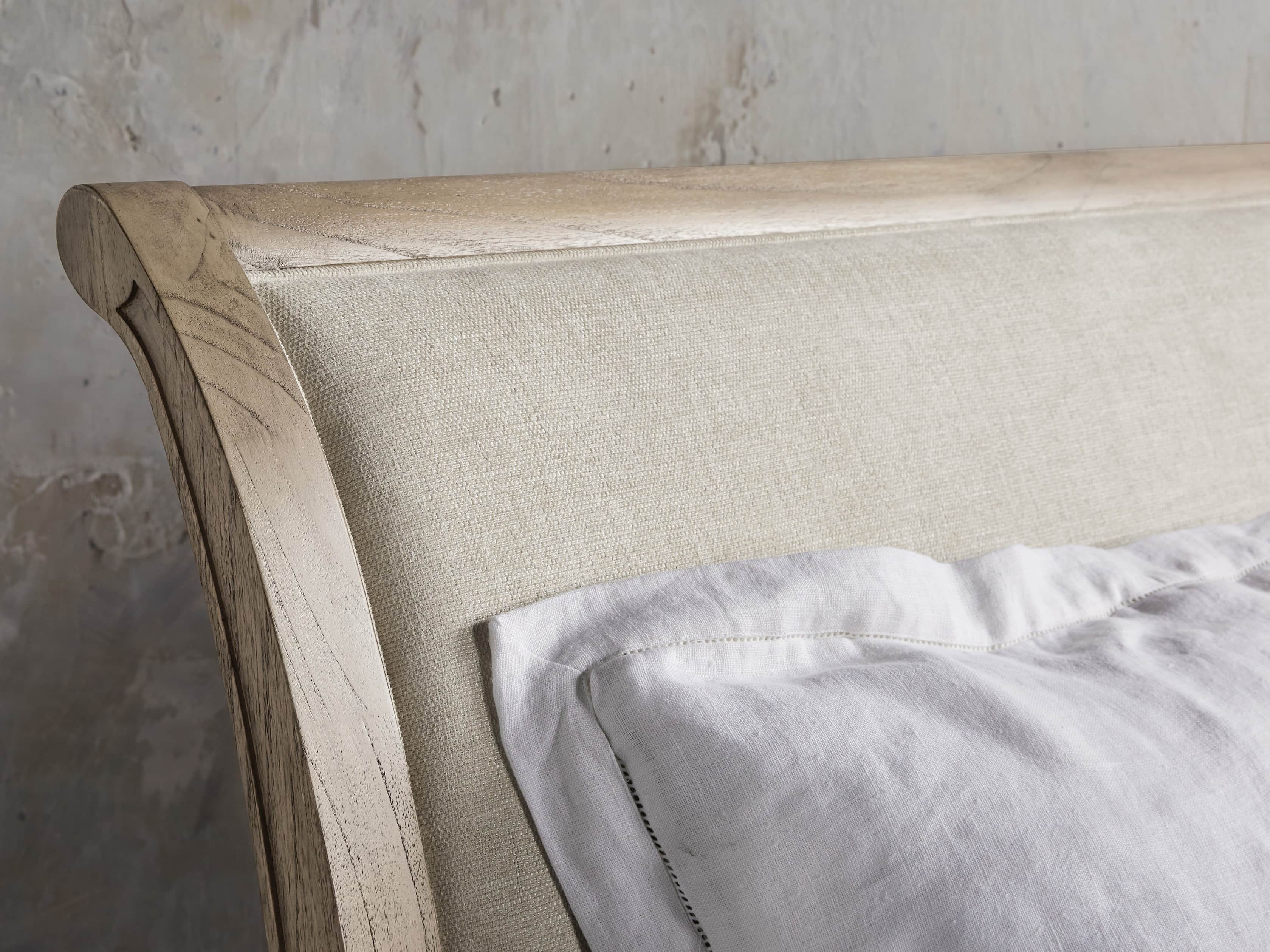Pearson King Bed with Footboard in Basa Natural
