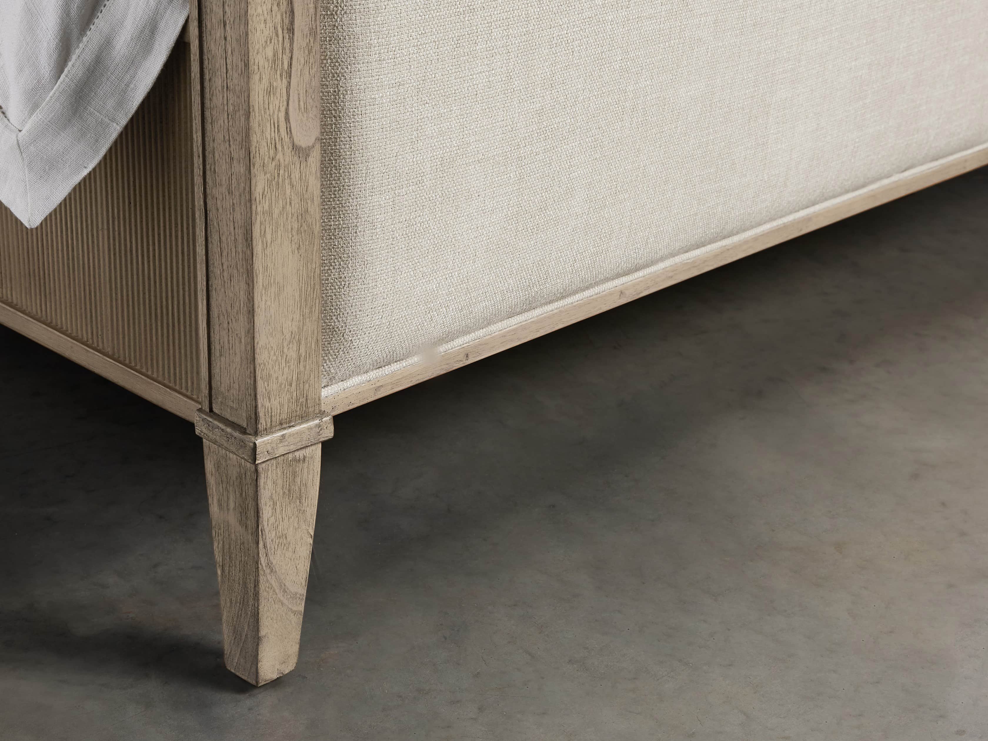 Pearson King Bed with Footboard in Basa Natural