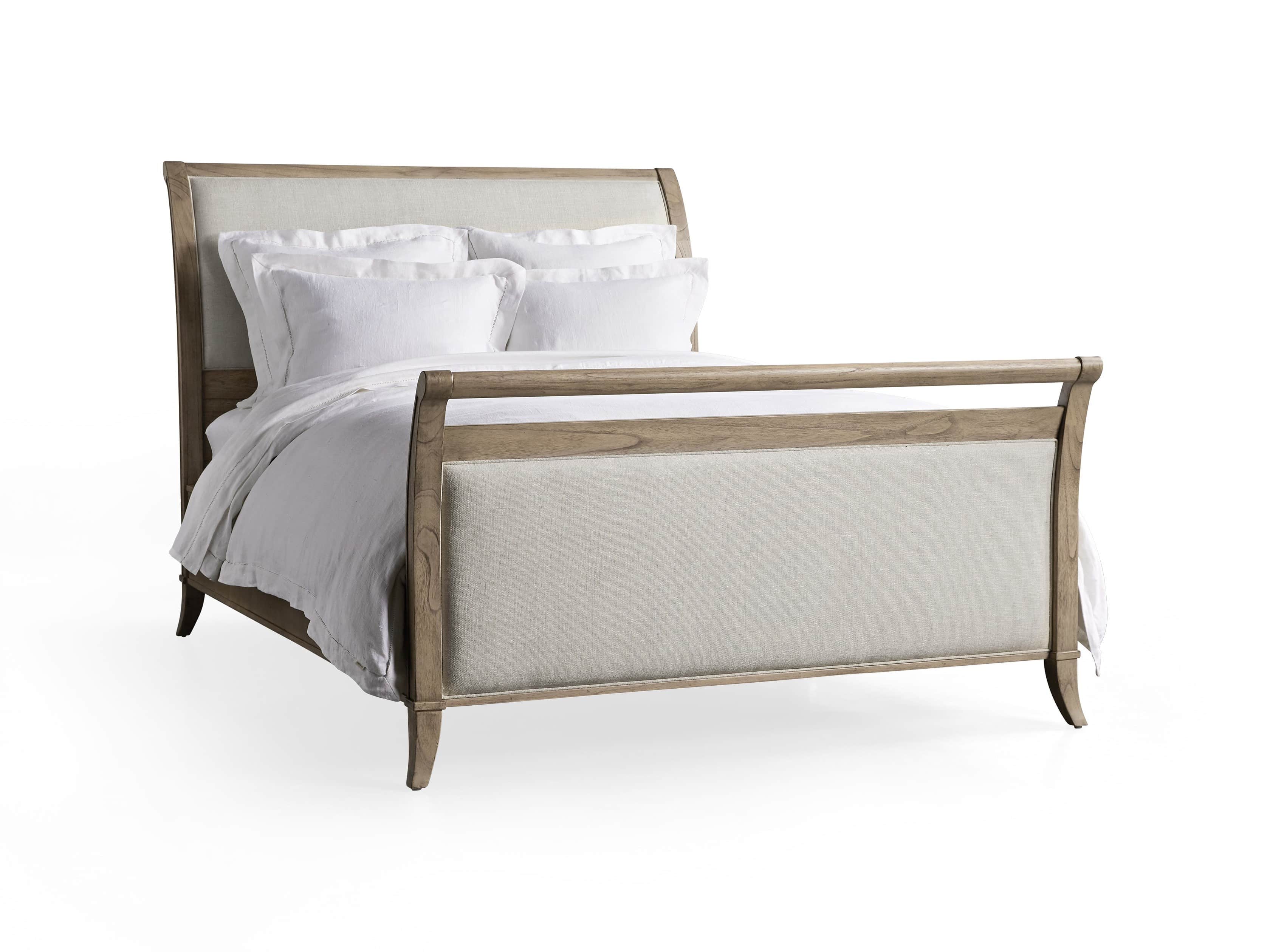 Pearson King Bed with Footboard in Basa Natural