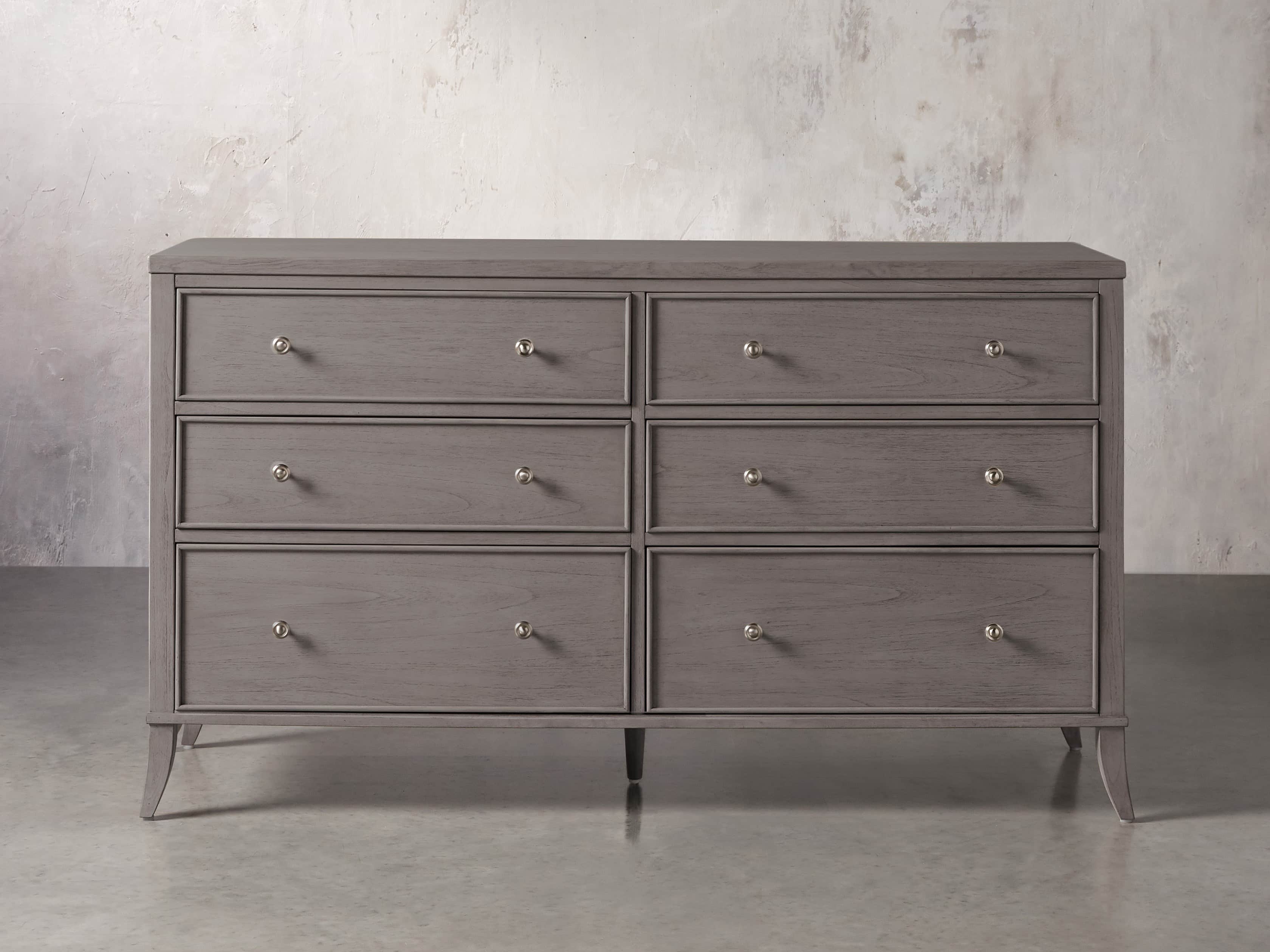 Pearson Six Drawer Wide Dresser in Stratus, slide 2 of 6