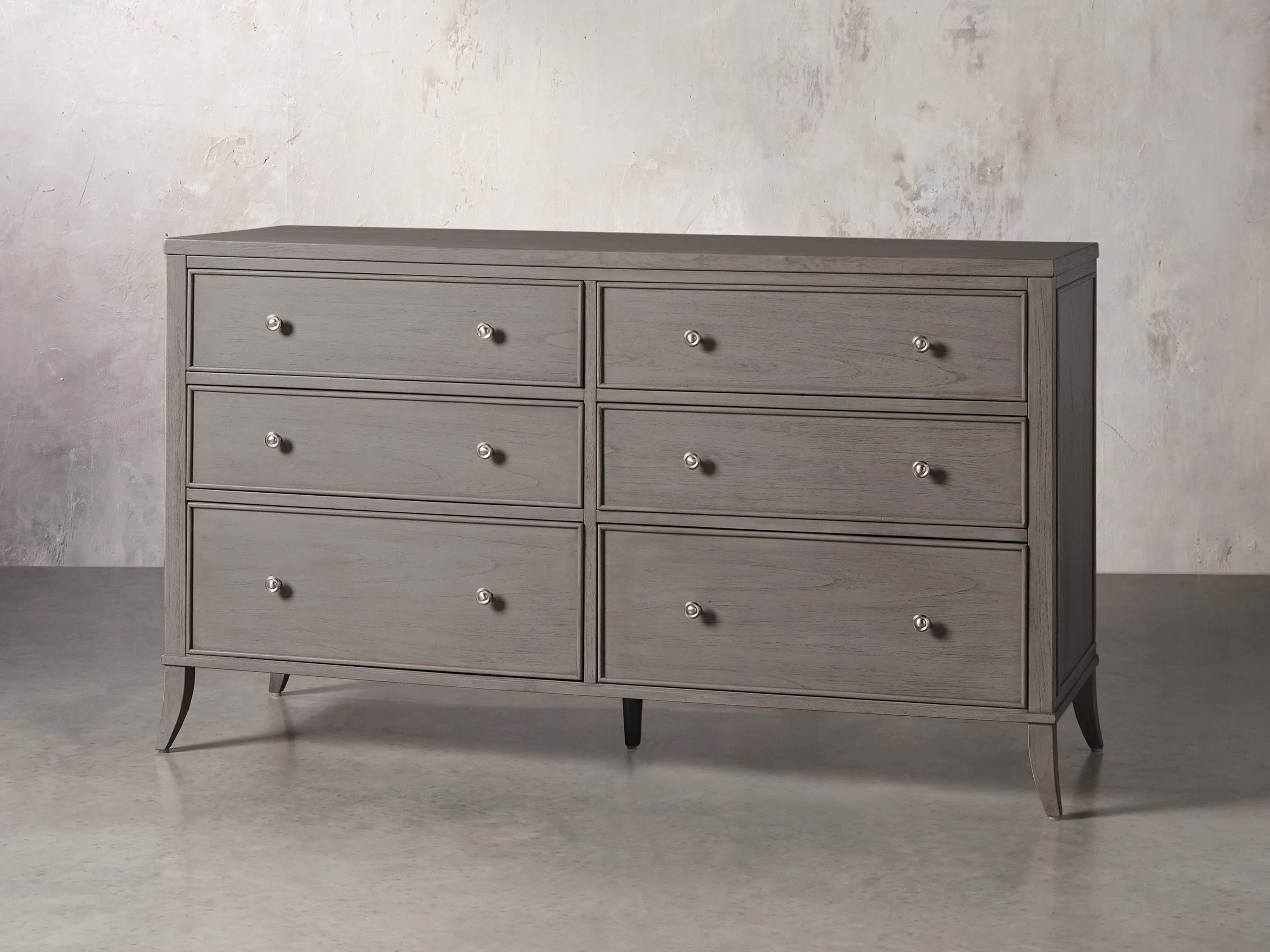 Pearson Six Drawer Wide Dresser in Stratus, slide 3 of 6