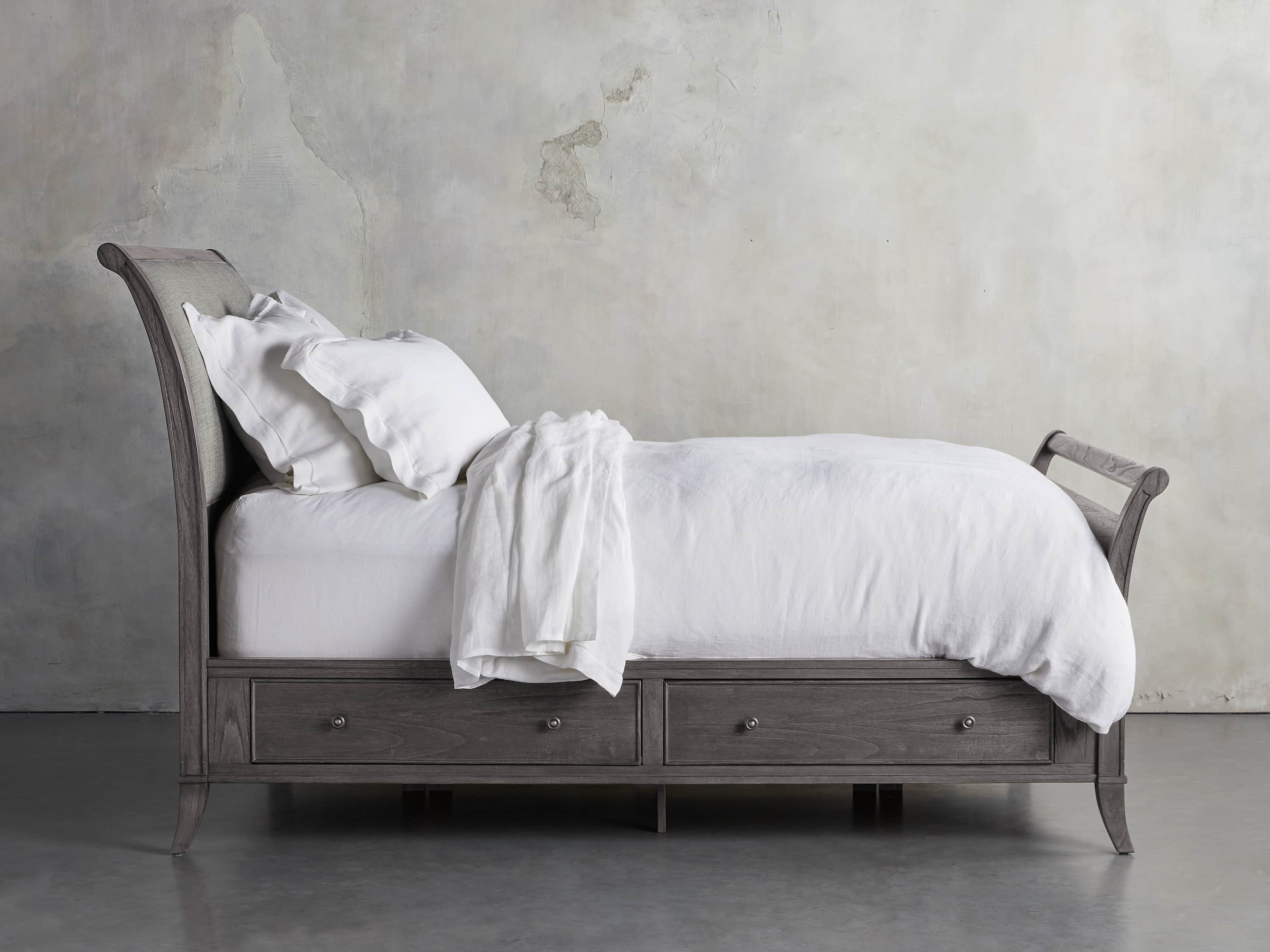 Pearson Queen Storage Bed in Stratus, slide 2 of 4
