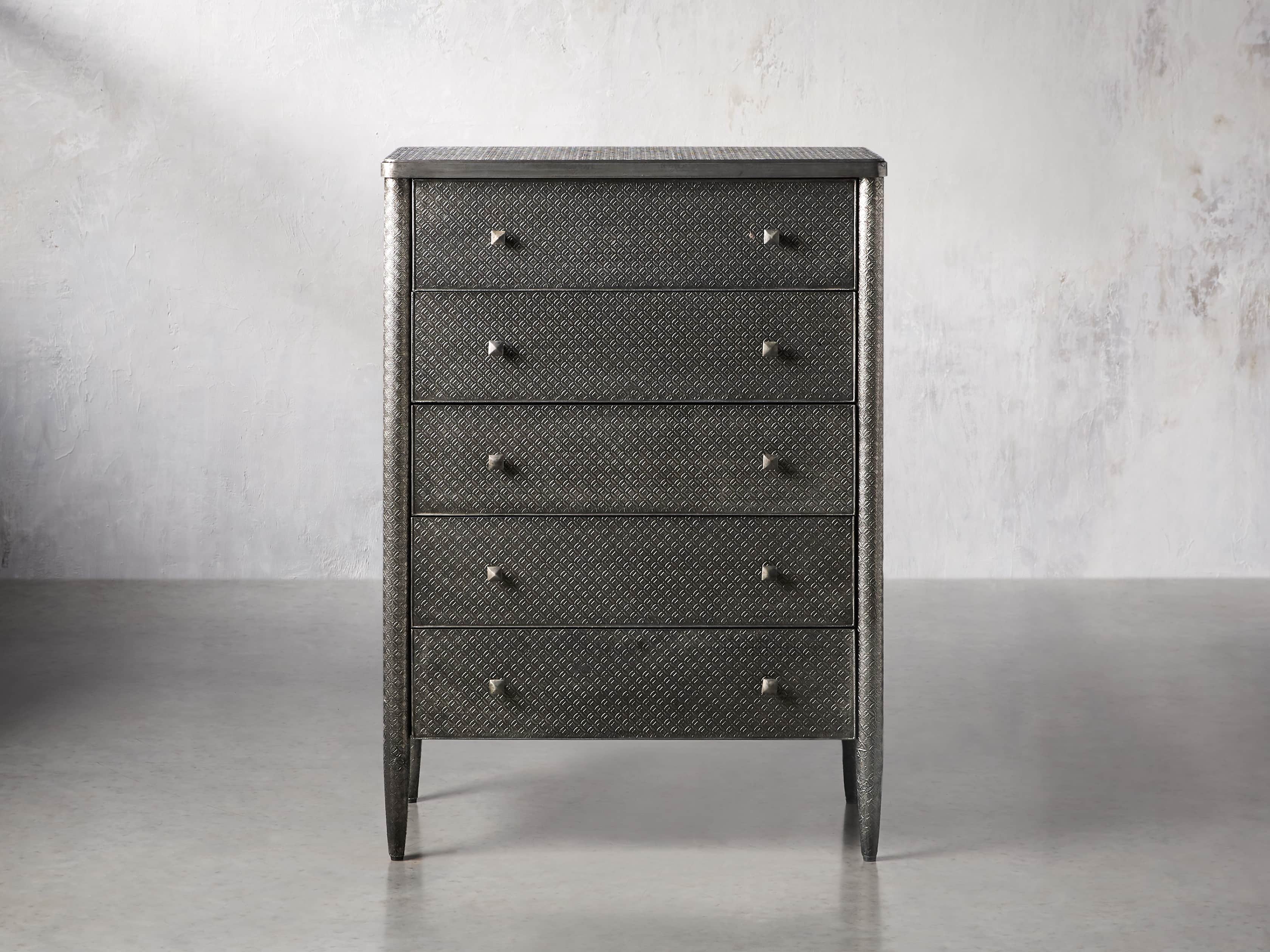Percy Tall Dresser in Antique Nickel
