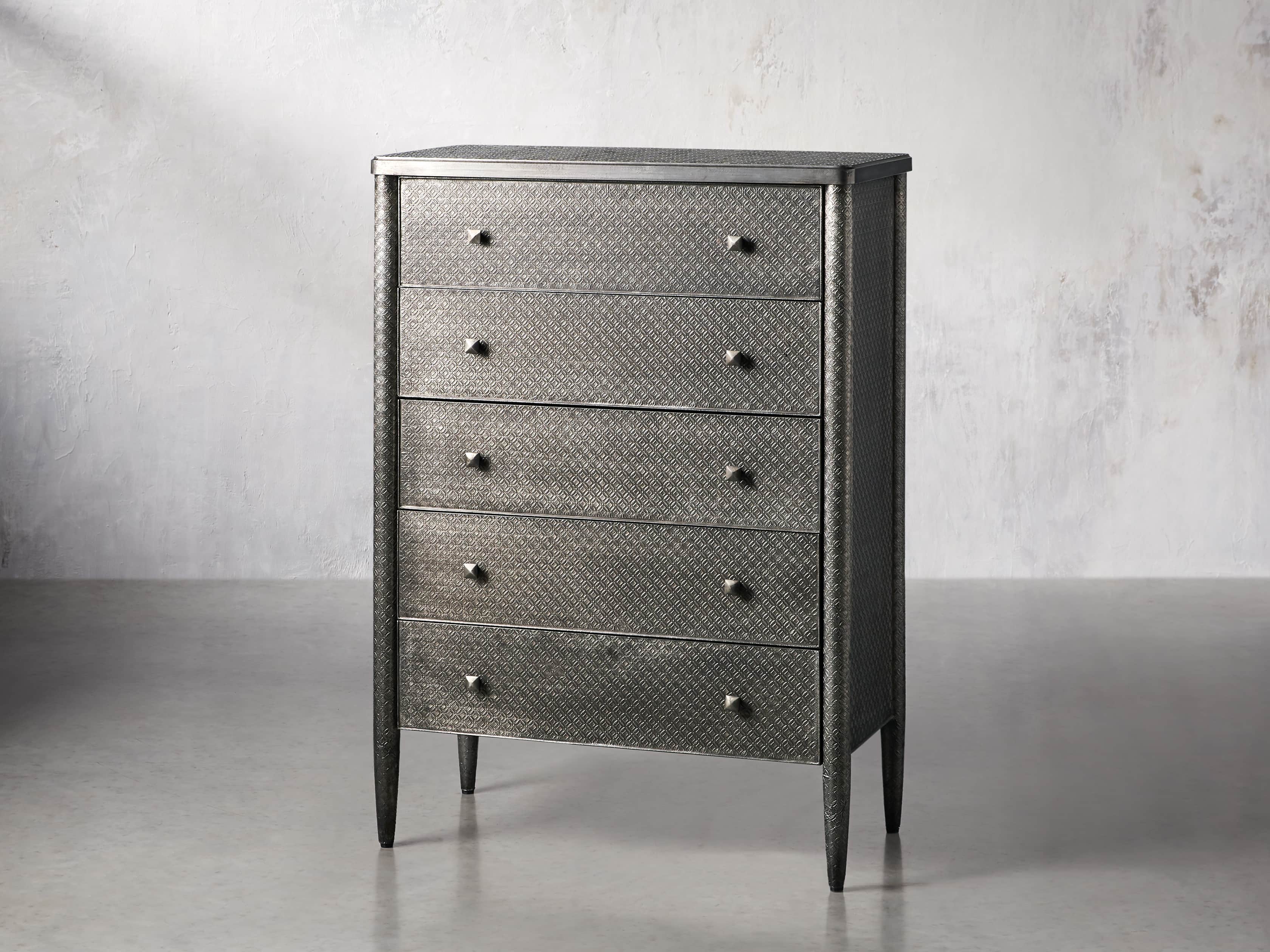 Percy Tall Dresser in Antique Nickel