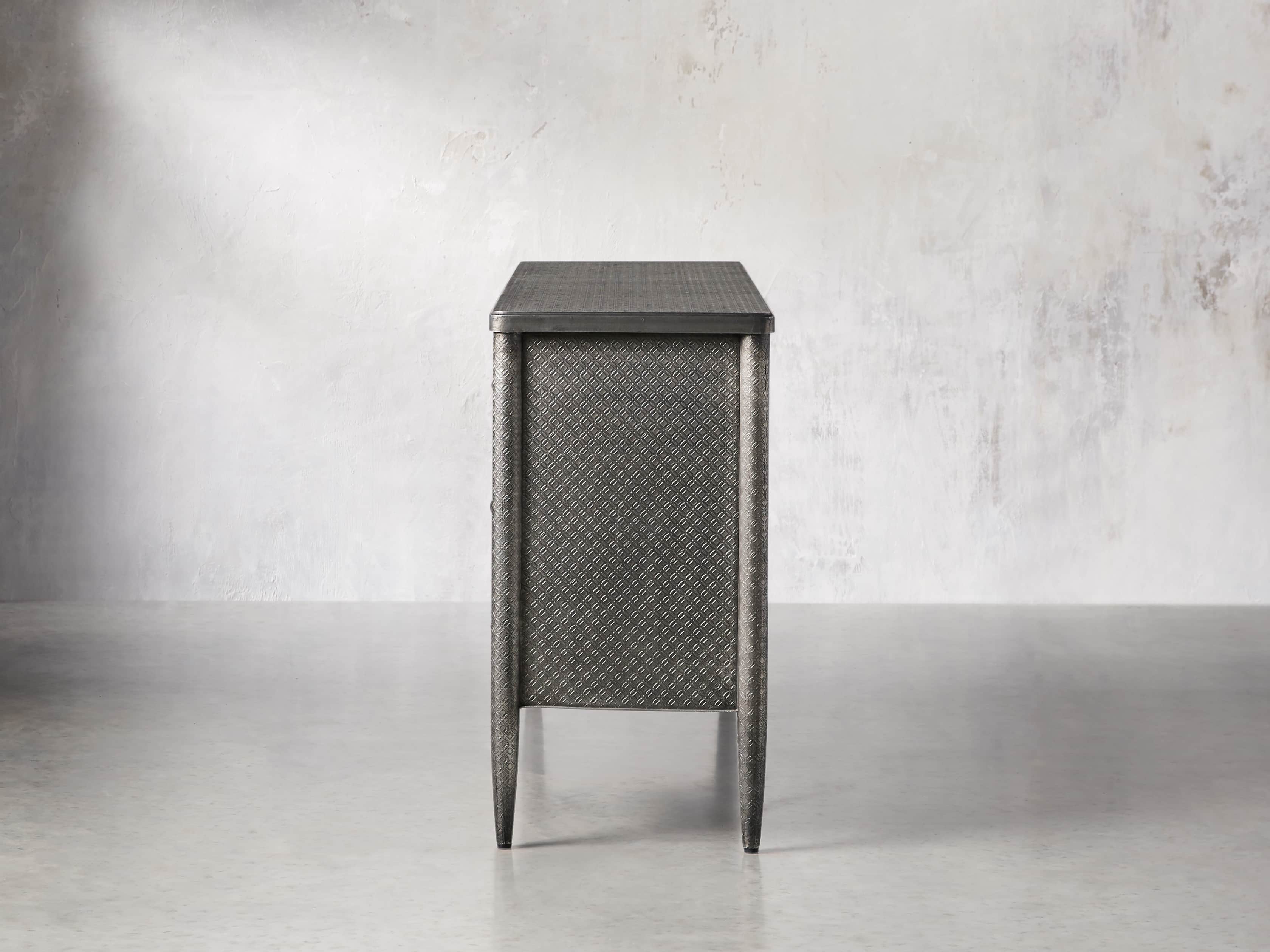 Percy Six Drawer Dresser in Antique Nickel