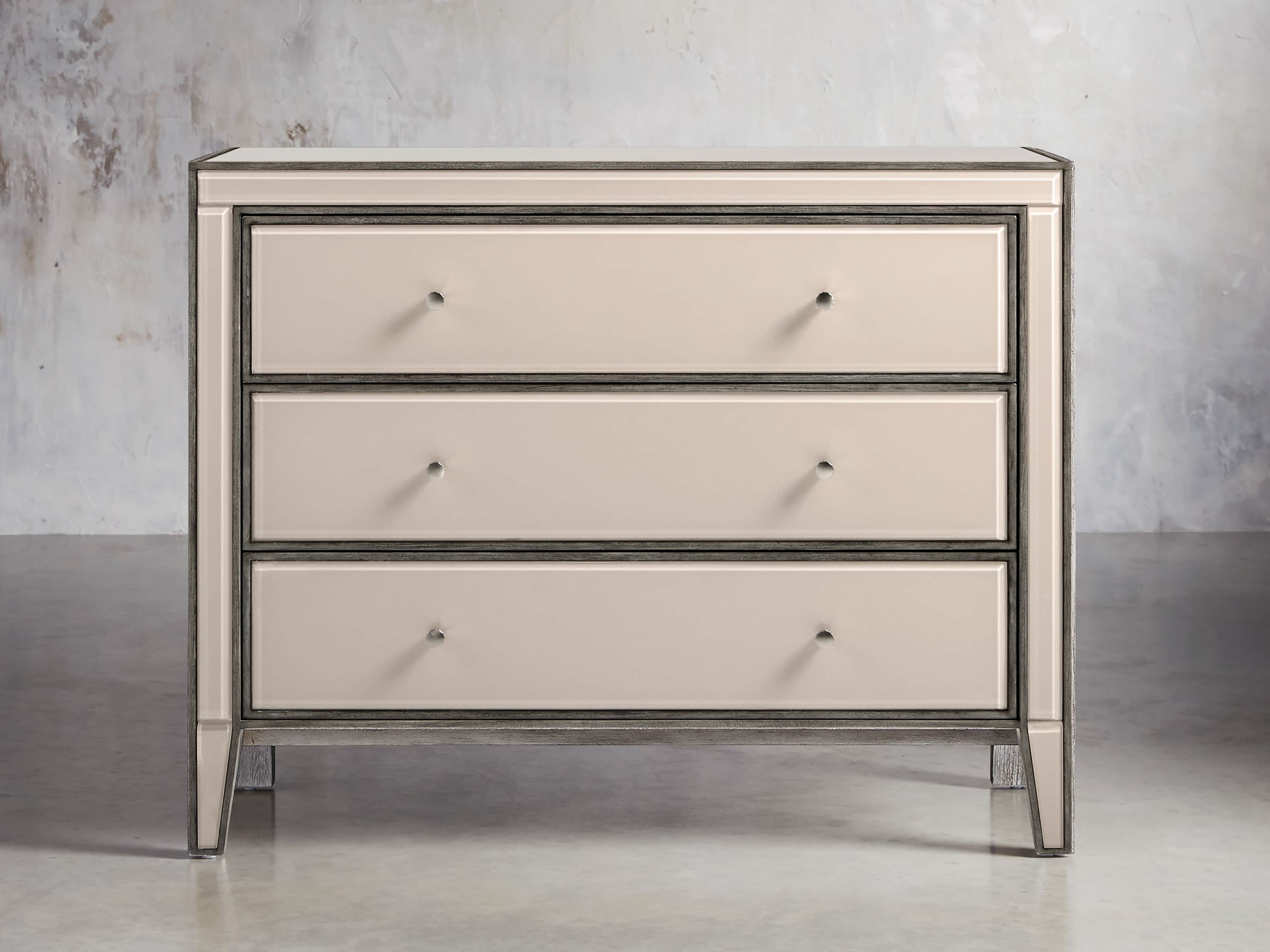 Reese 42" Three Drawer Chest in Galleria Blush, slide 1 of 8