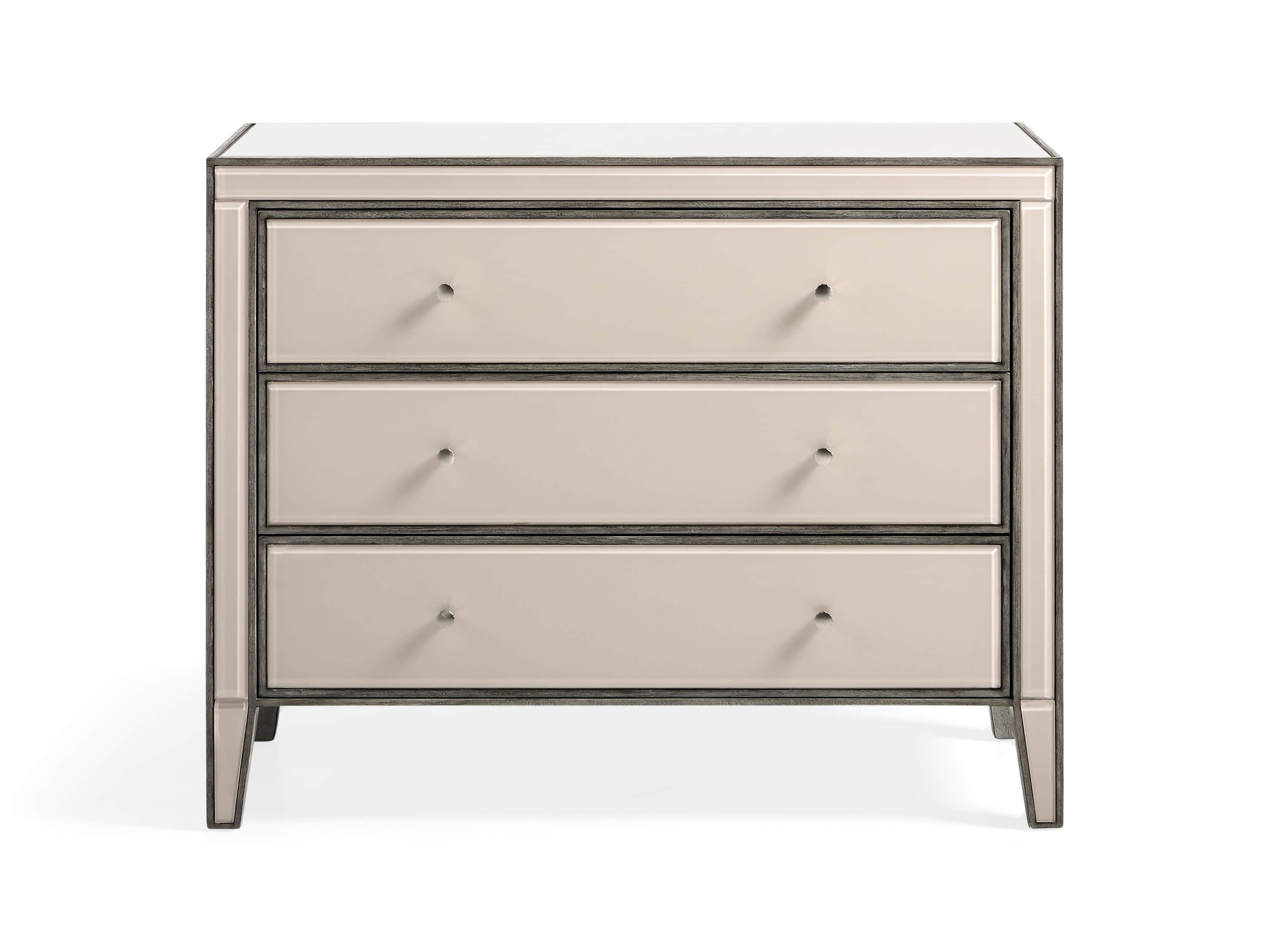Reese 42" Three Drawer Chest in Galleria Blush, slide 2 of 8