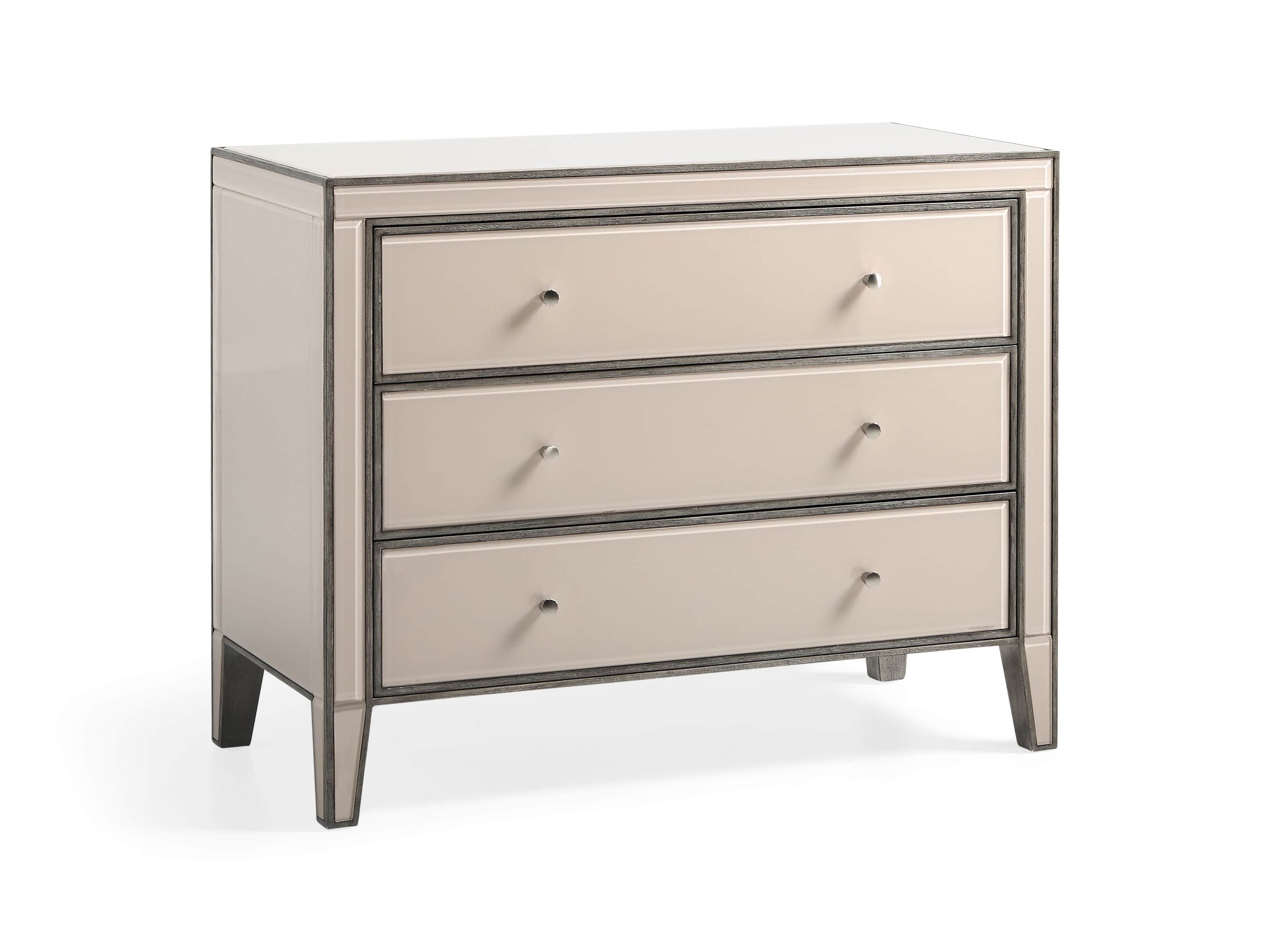 Reese 42" Three Drawer Chest in Galleria Blush, slide 3 of 8