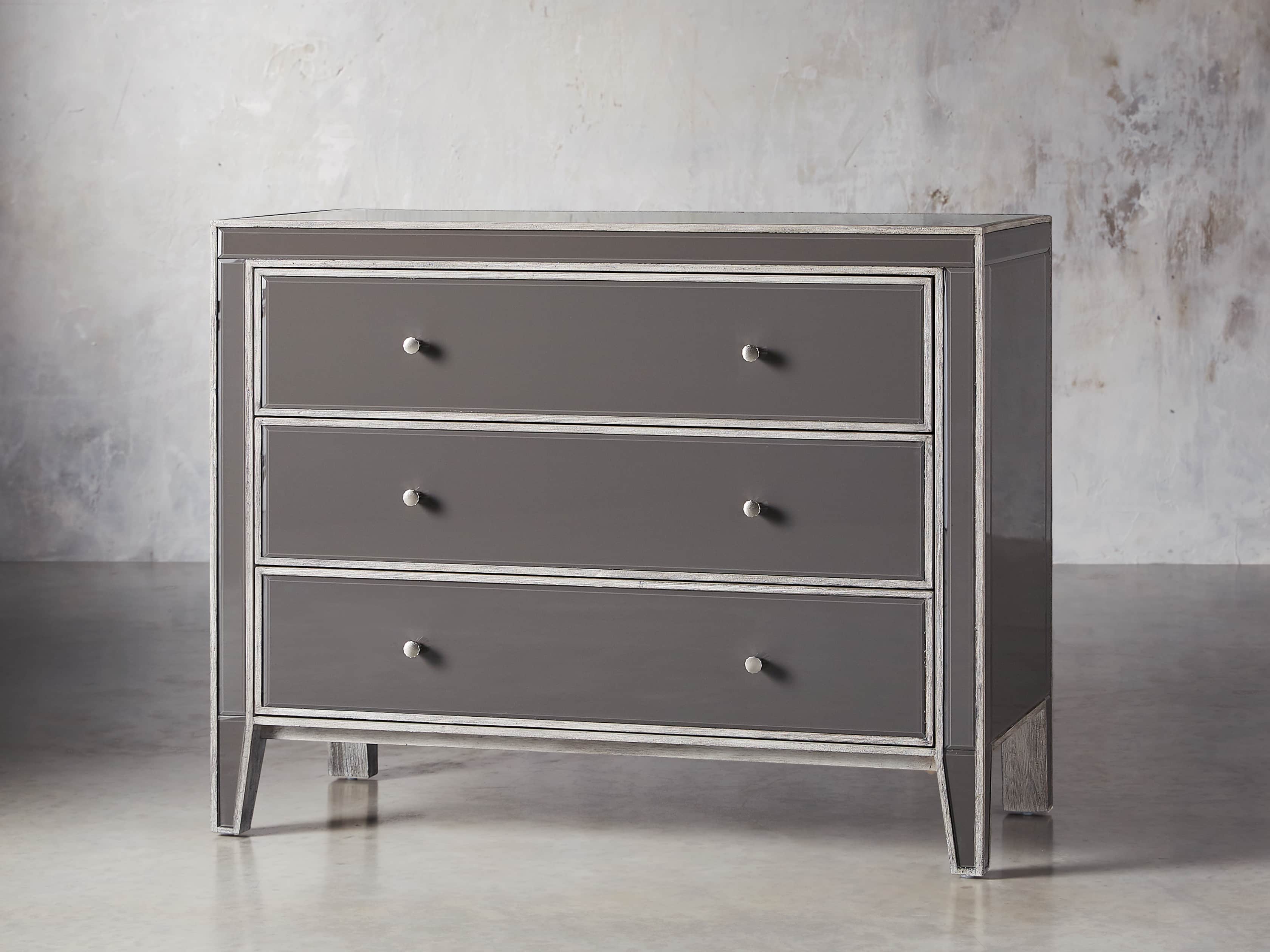 Reese 42" 3 Drawer Chest in Galleria Grey
