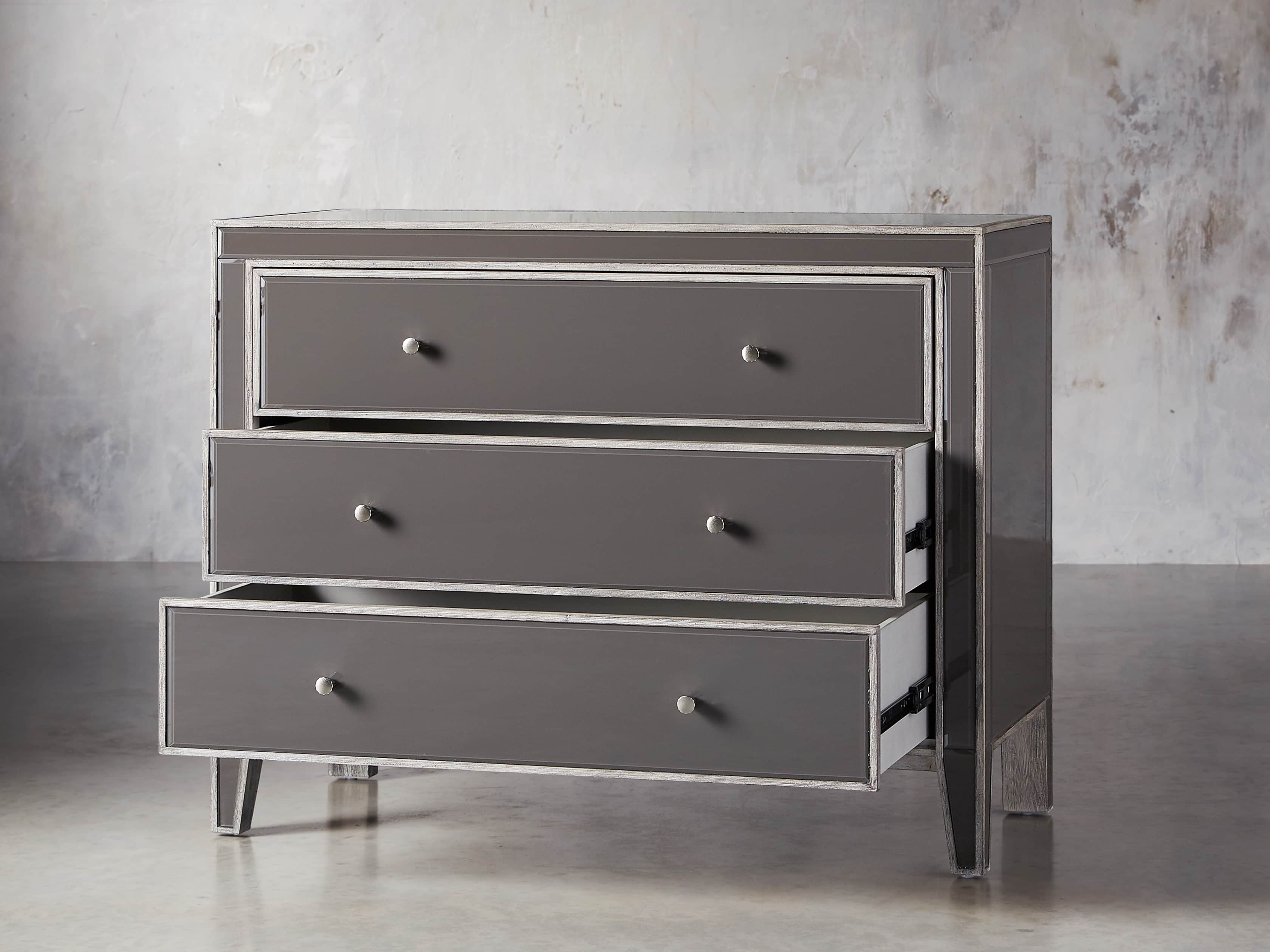 Reese 42" 3 Drawer Chest in Galleria Grey
