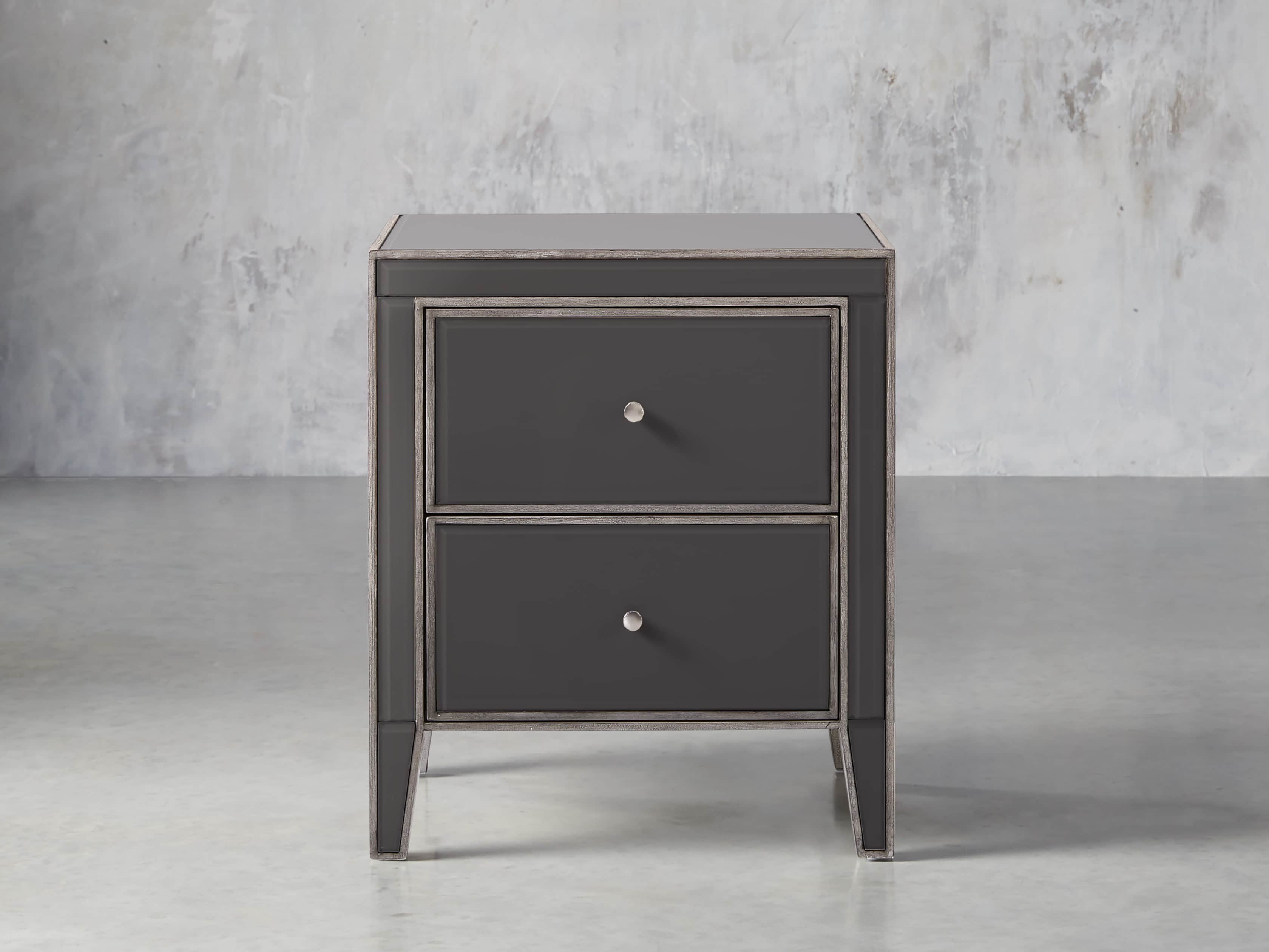 Reese 23" 2 Drawer Nightstand in Galleria Grey
