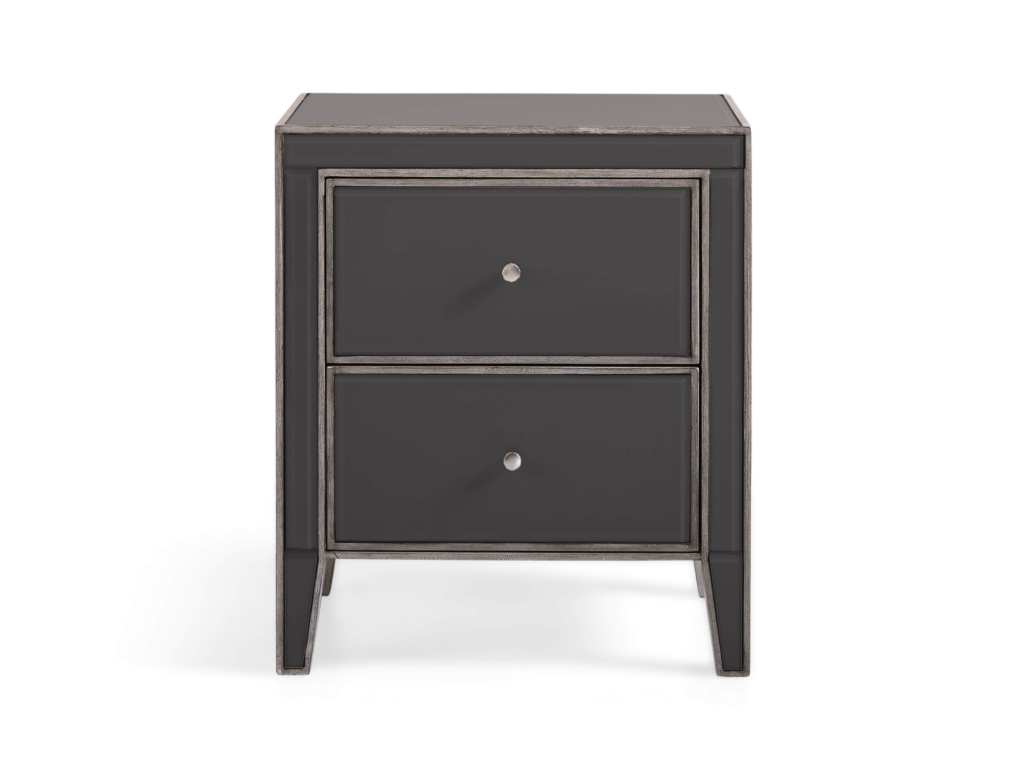 Reese 23" 2 Drawer Nightstand in Galleria Grey
