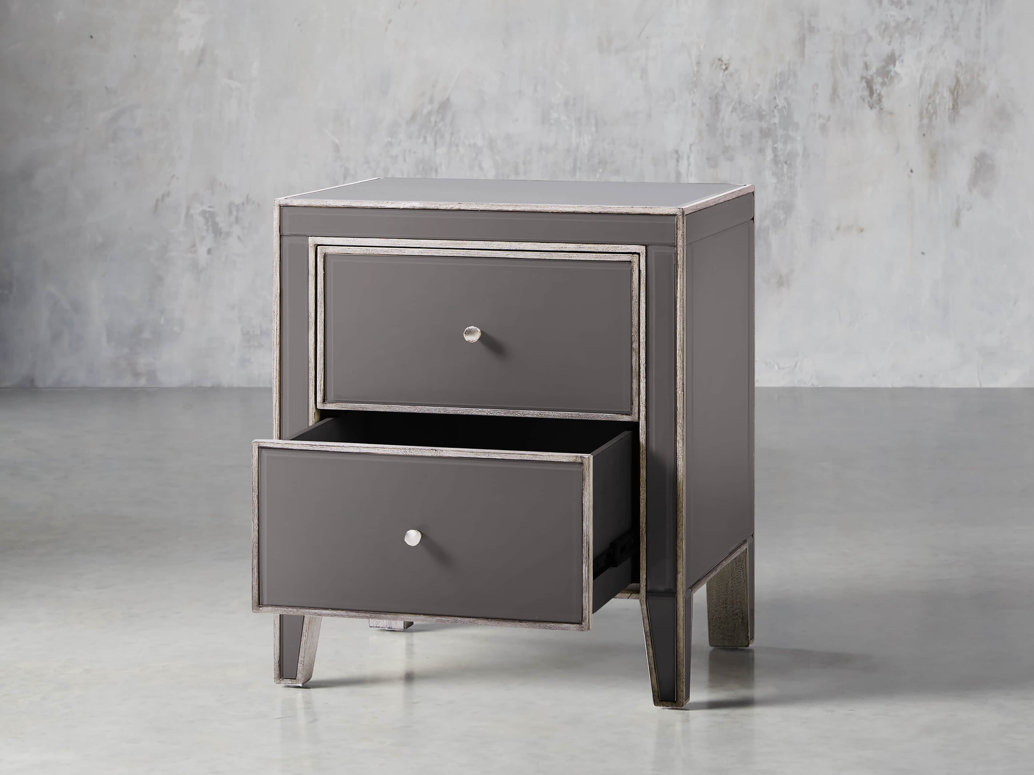 Reese Two Drawer Nightstand Arhaus
