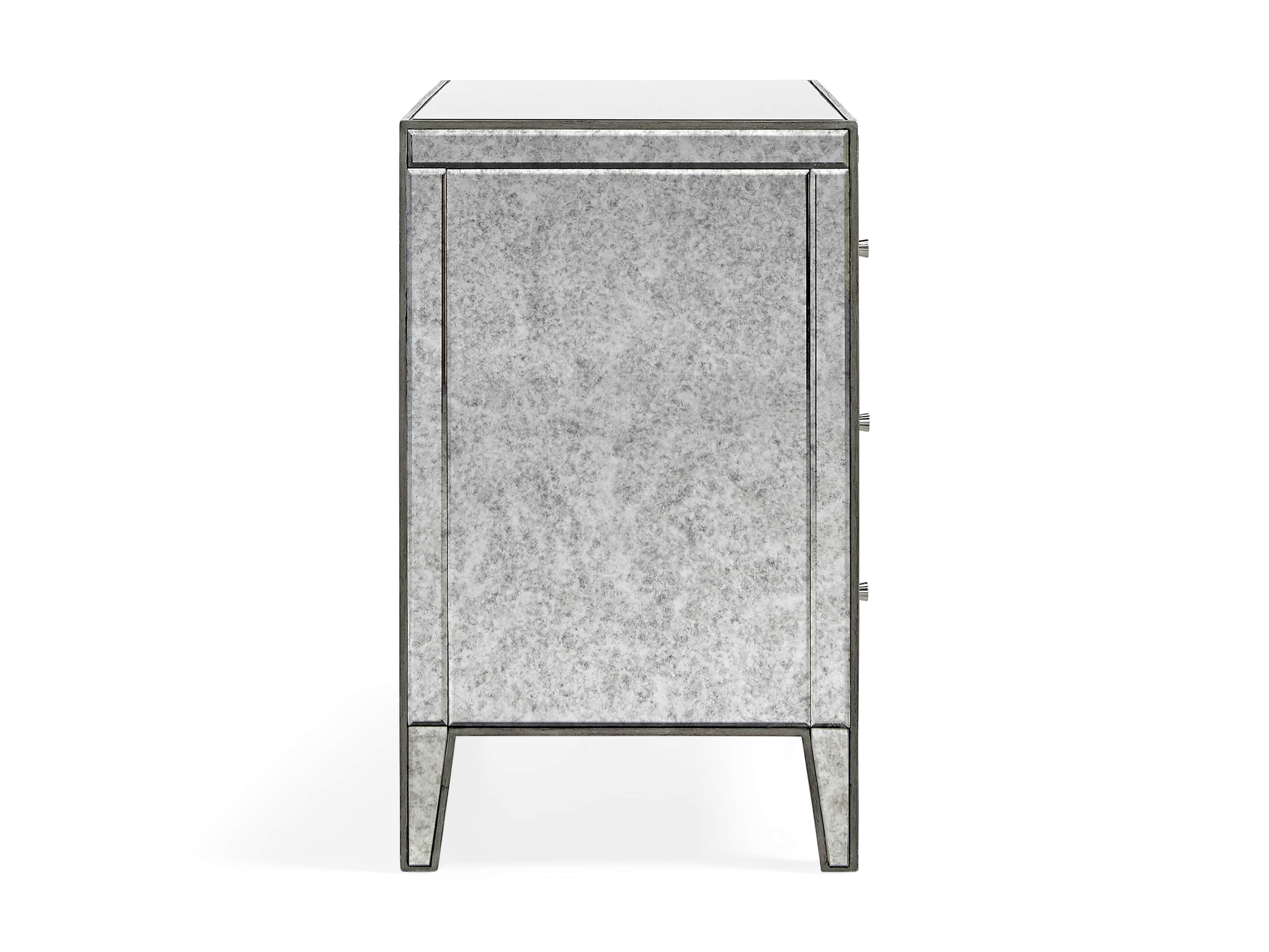 Reese 42" 3 Drawer Chest in Antique Mirrored