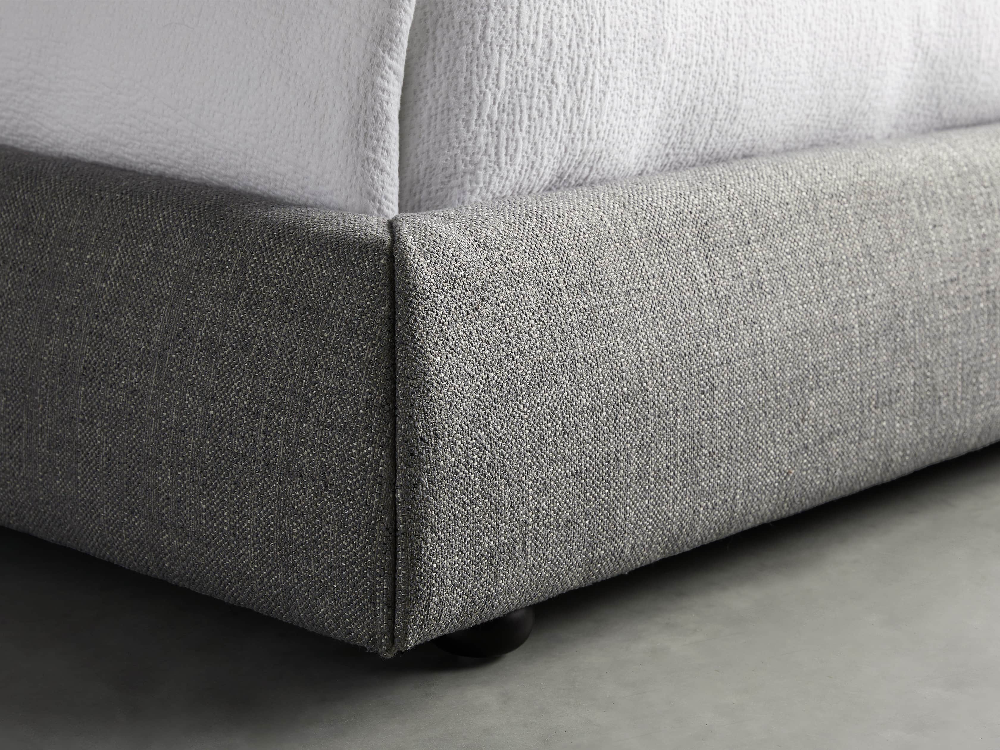 Rigby Upholstered 40" Queen Bed in Prestige Fog
