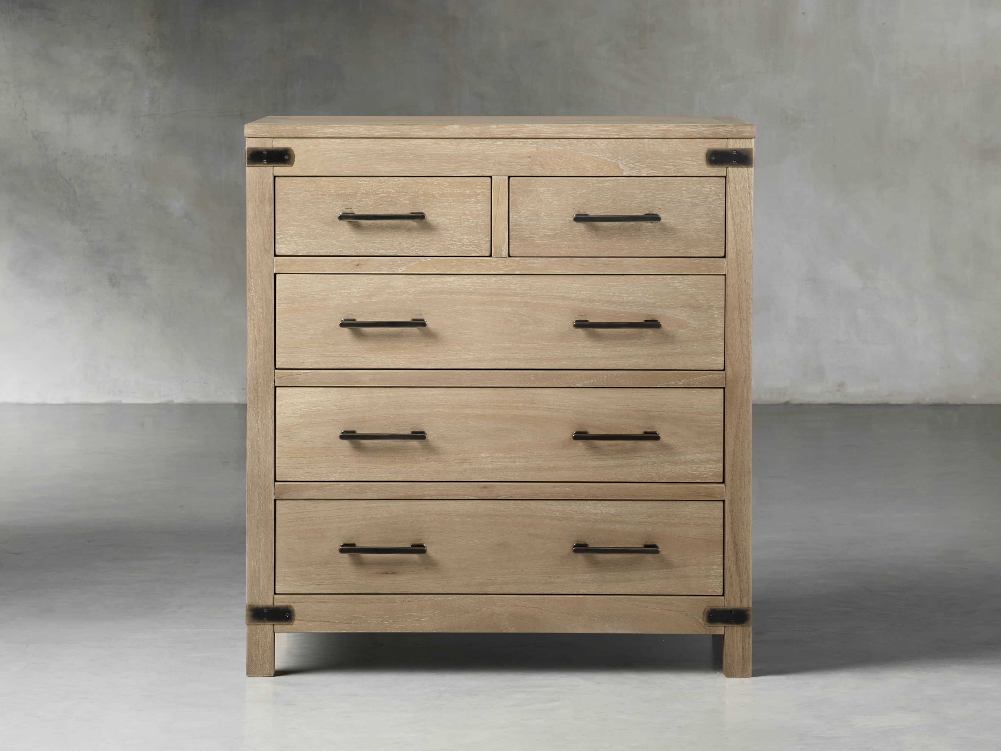 Tremont 2 Over 3 Drawer Dresser In Dry Branch Natural