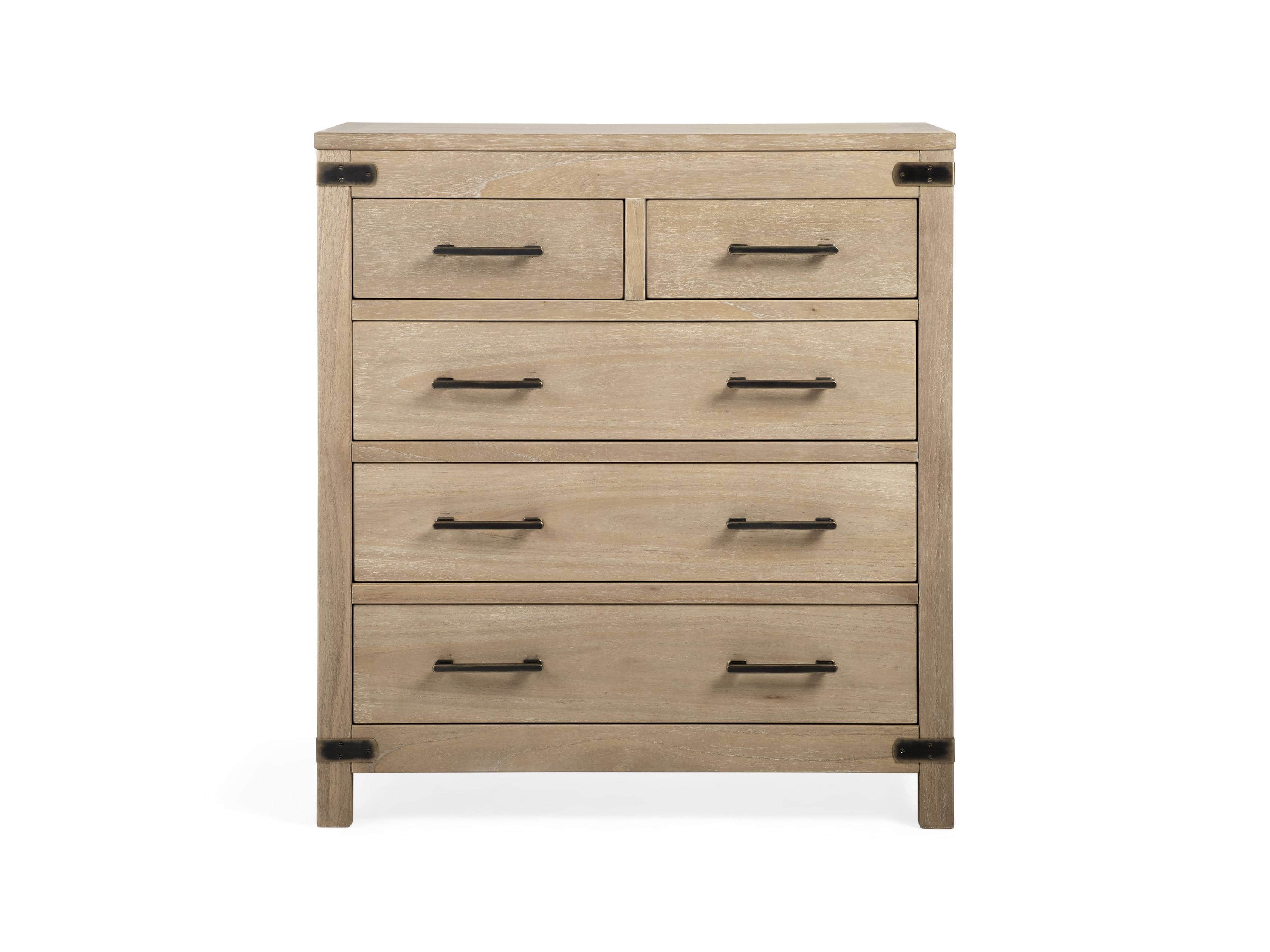 Tremont 2 Over 3 Drawer Dresser In Dry Branch Natural