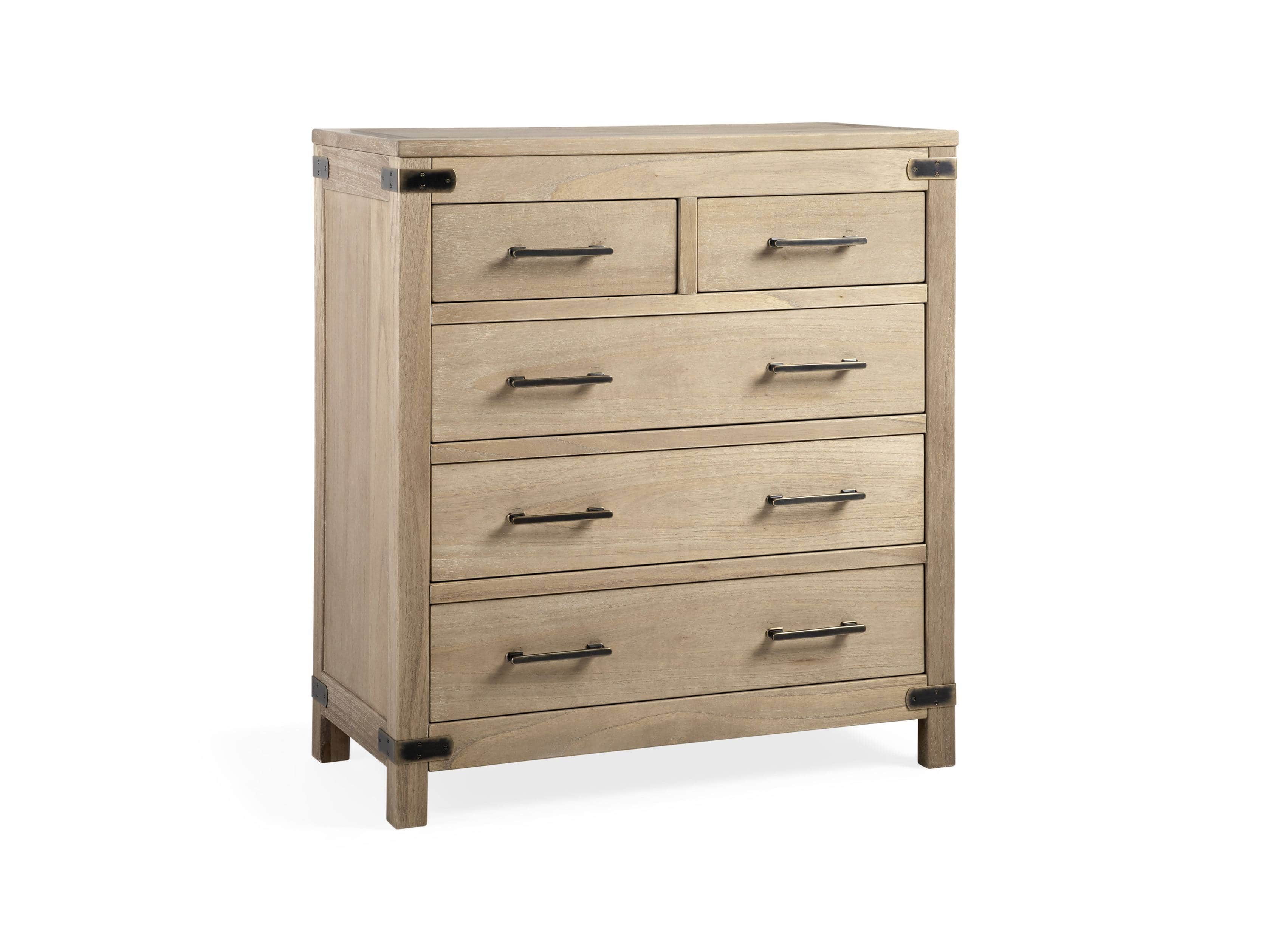 Tremont 2 Over 3 Drawer Dresser In Dry Branch Natural