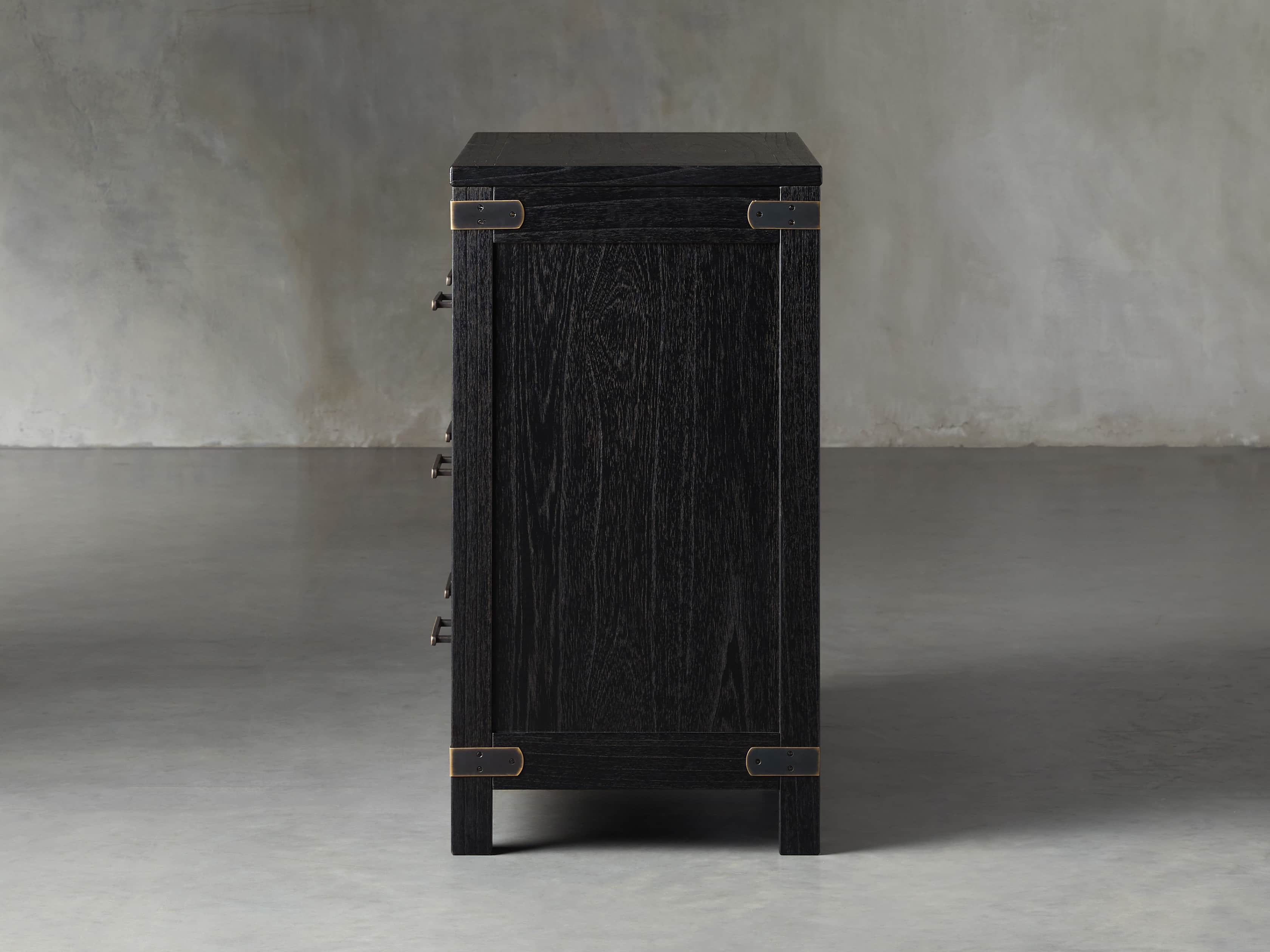 Tremont 3 Drawer Chest in Dry Branch Black