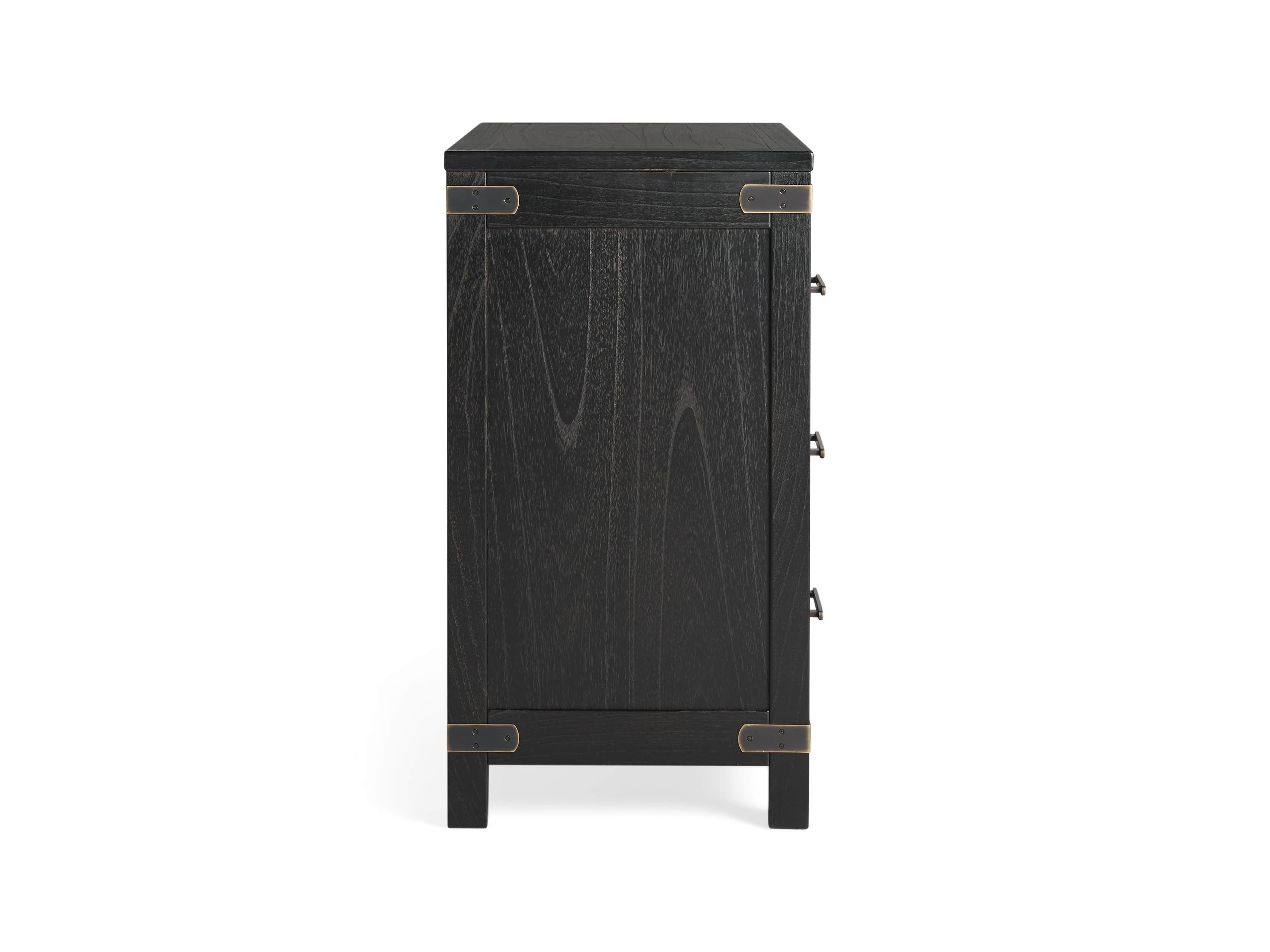 Tremont 3 Drawer Chest in Dry Branch Black