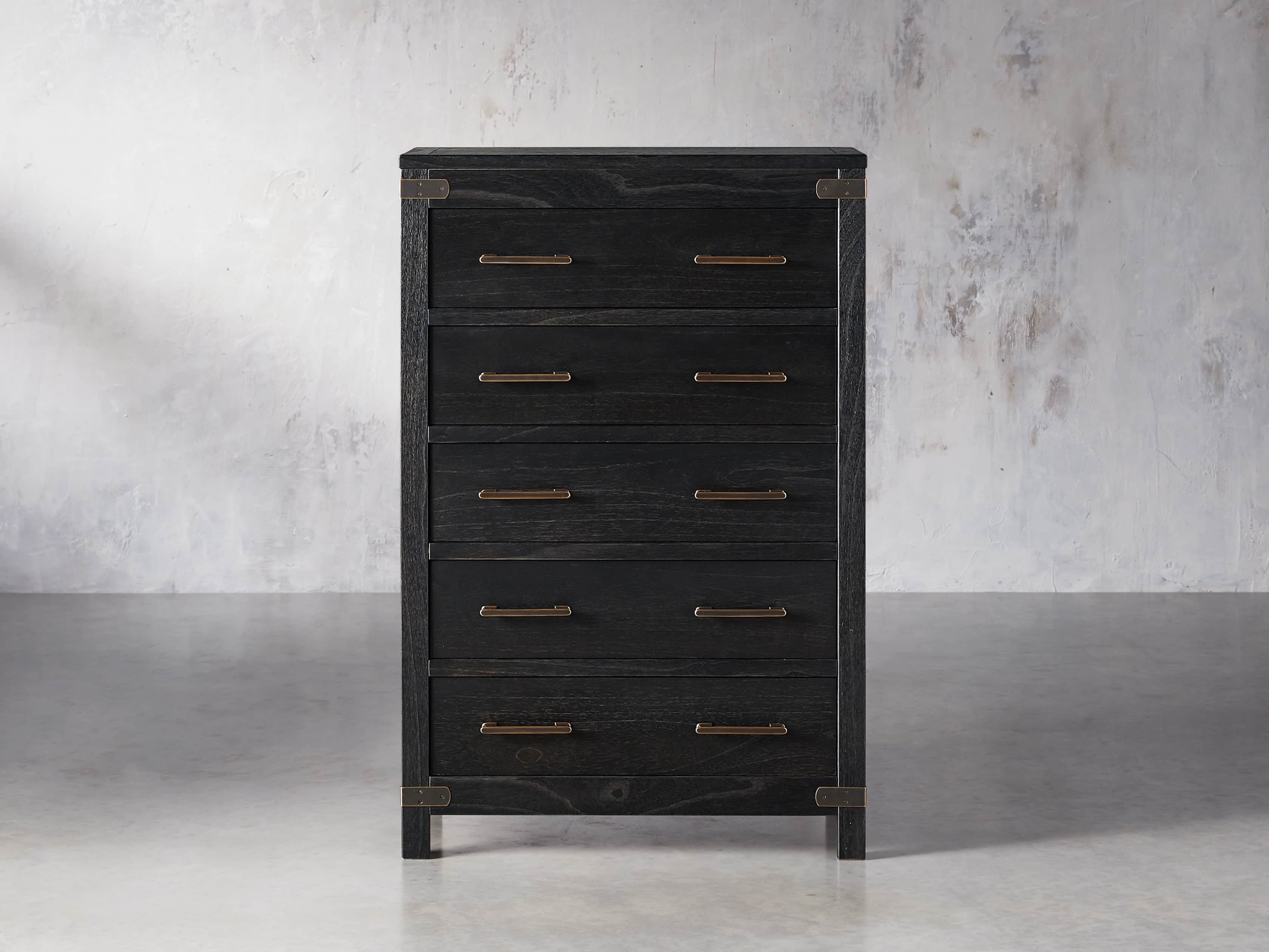 Tremont 5 Drawer Dresser In Dry Branch Black, slide 1 of 6