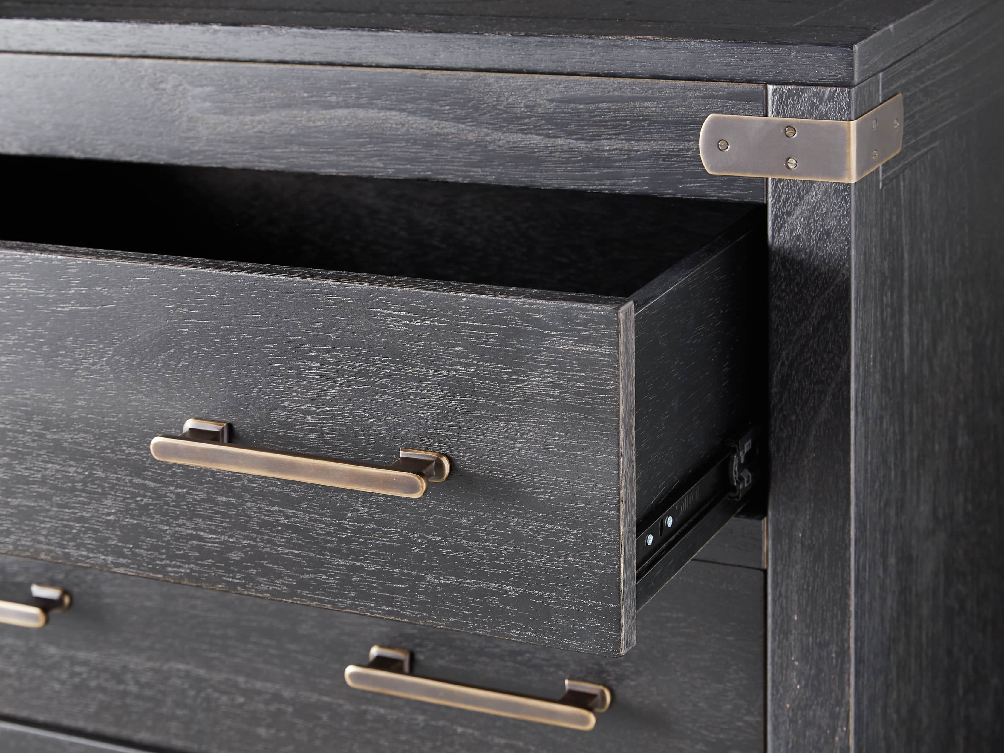 Tremont 5 Drawer Dresser In Dry Branch Black, slide 5 of 6
