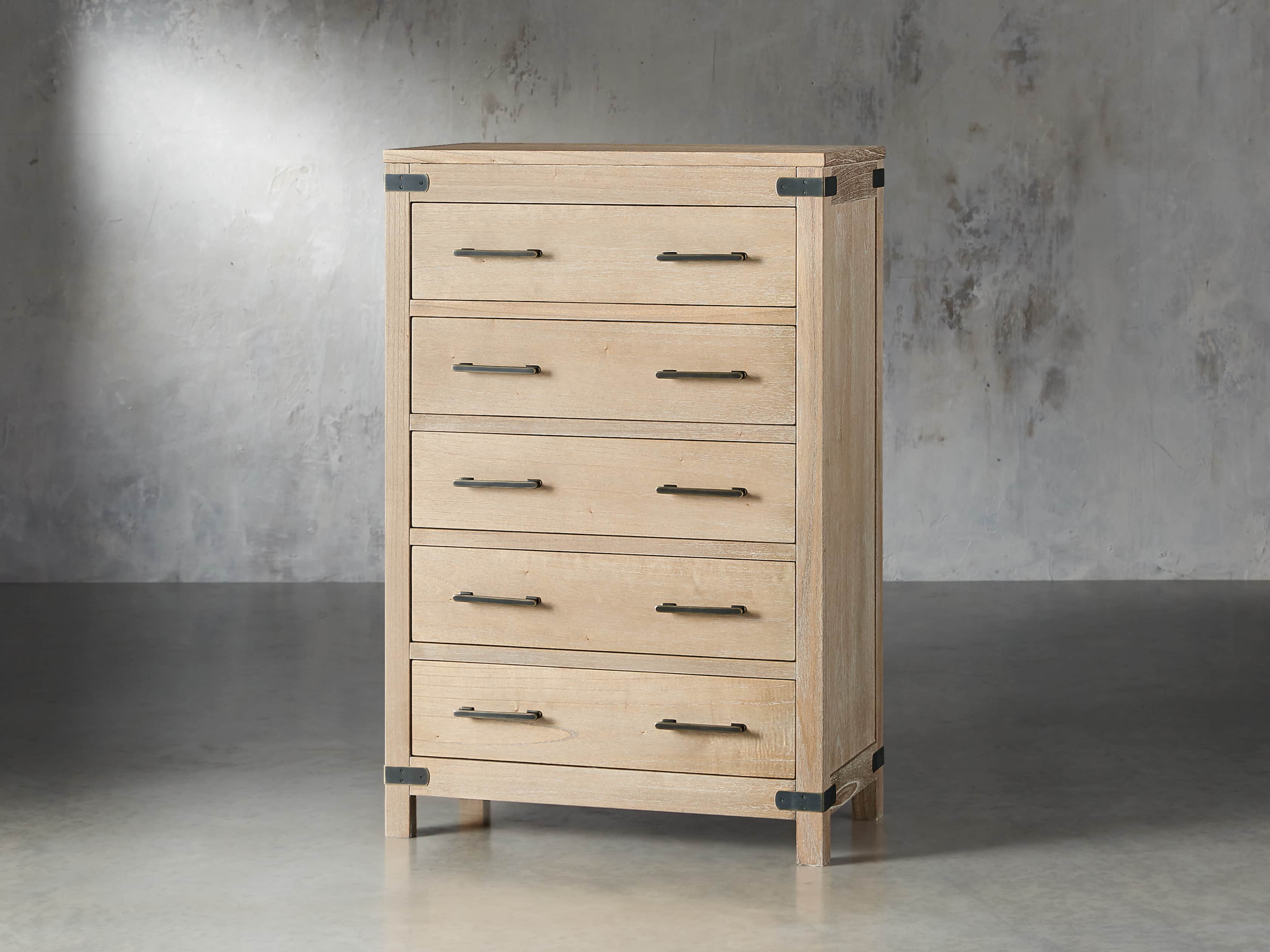 Tremont 5 Drawer Dresser In Dry Branch Natural