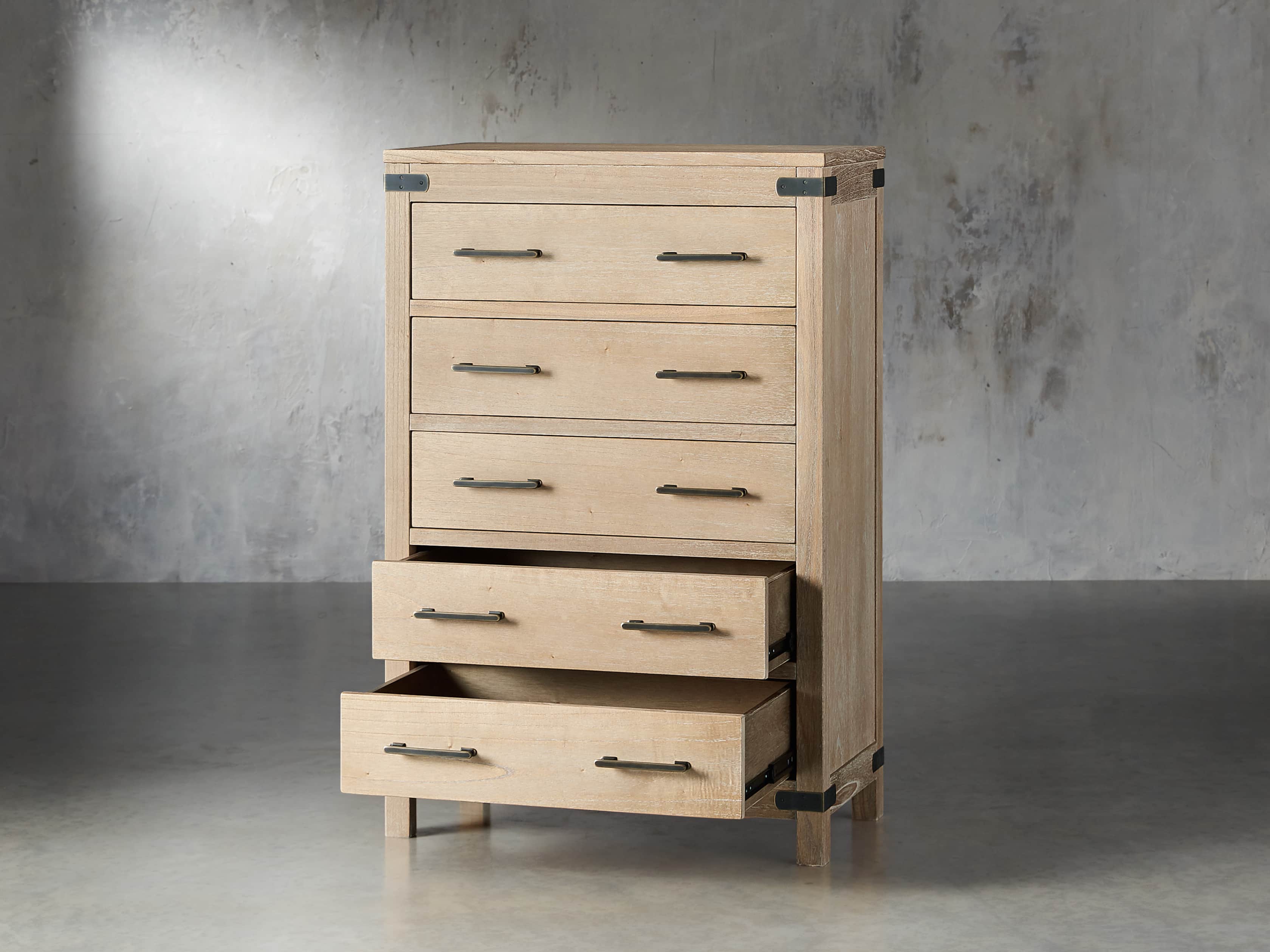 Tremont 5 Drawer Dresser In Dry Branch Natural