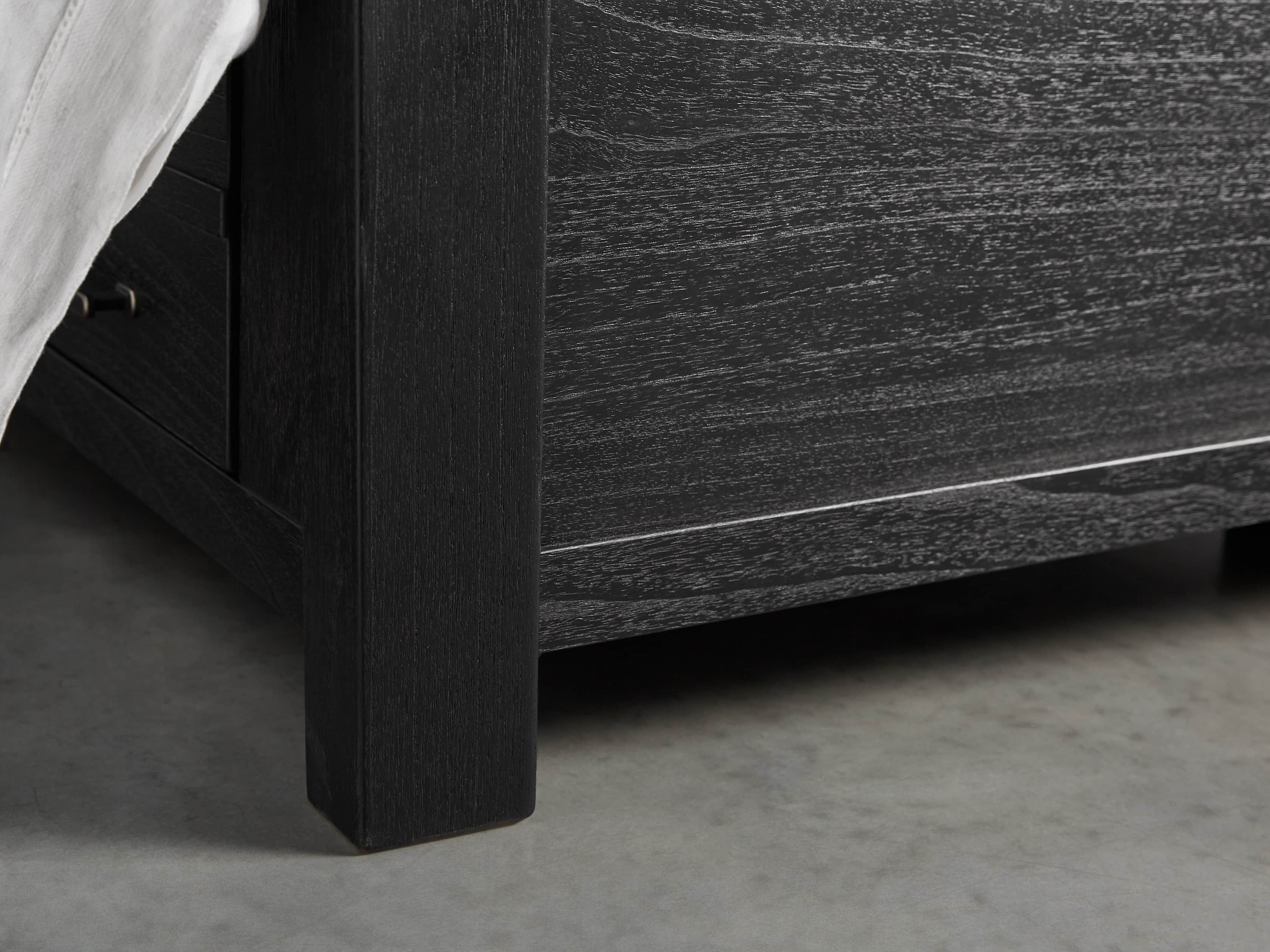 Tremont King Storage Bed in Dry Branch Black