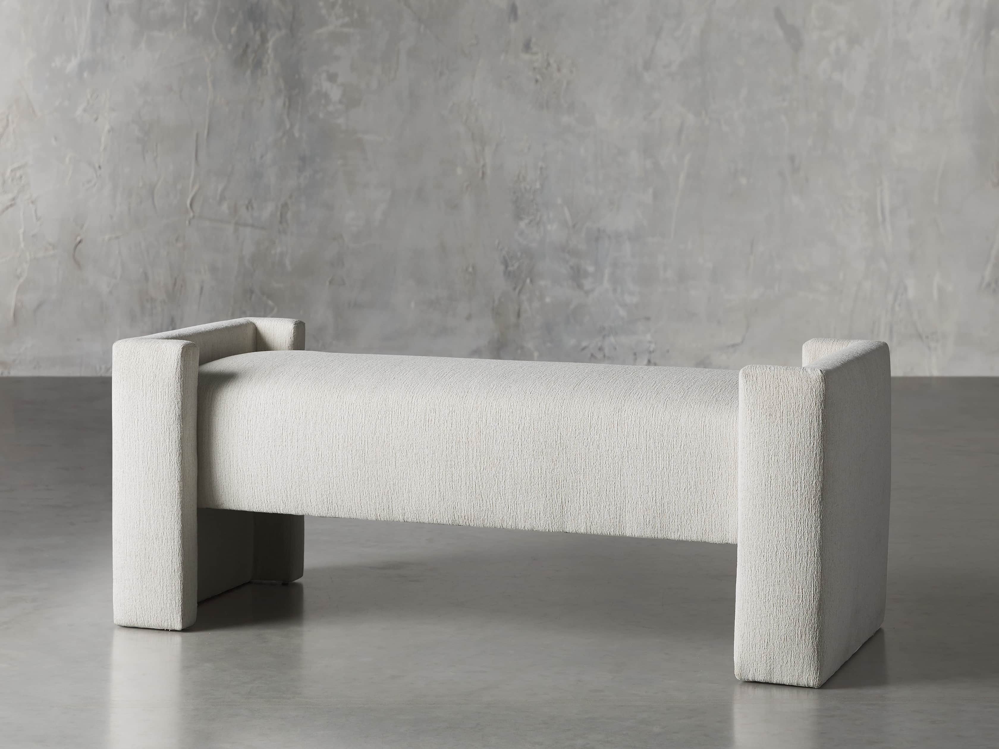 Wyller 55" Bench in Tania Cashmere, slide 2 of 4