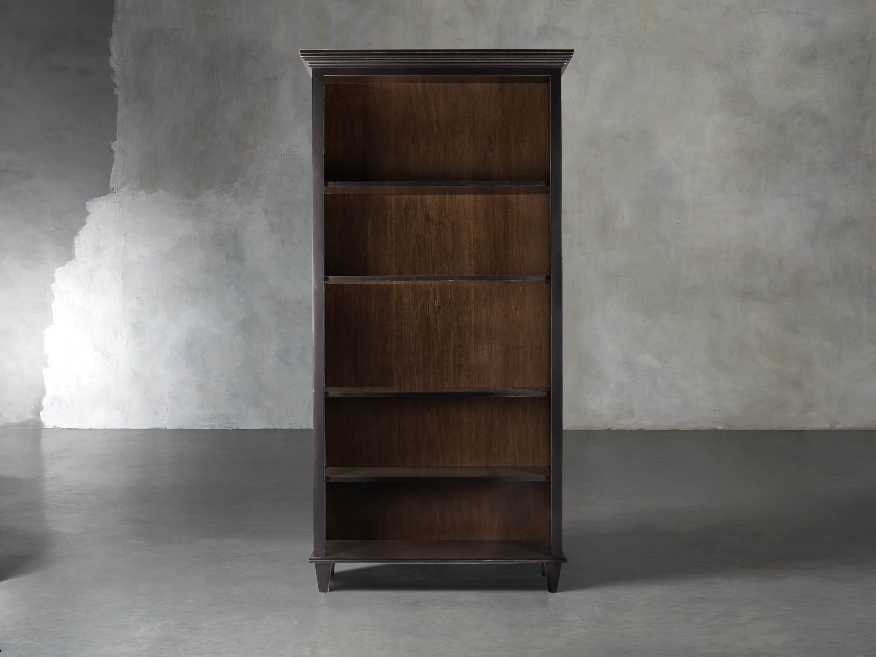 Alderson Bookcase In Blackened Honey