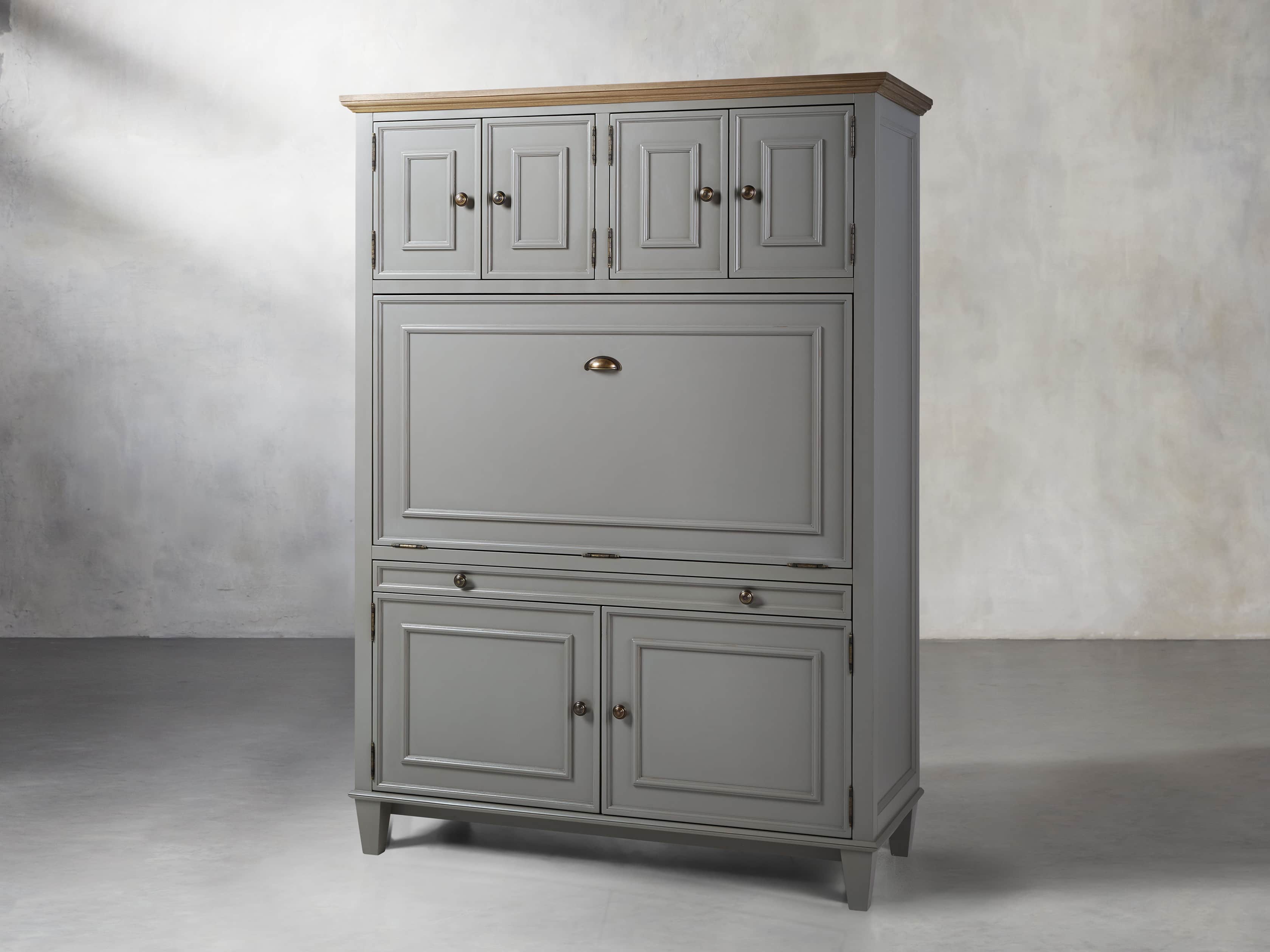 Alderson Hideaway Desk in Stratus and Chatham Grey, slide 3 of 10