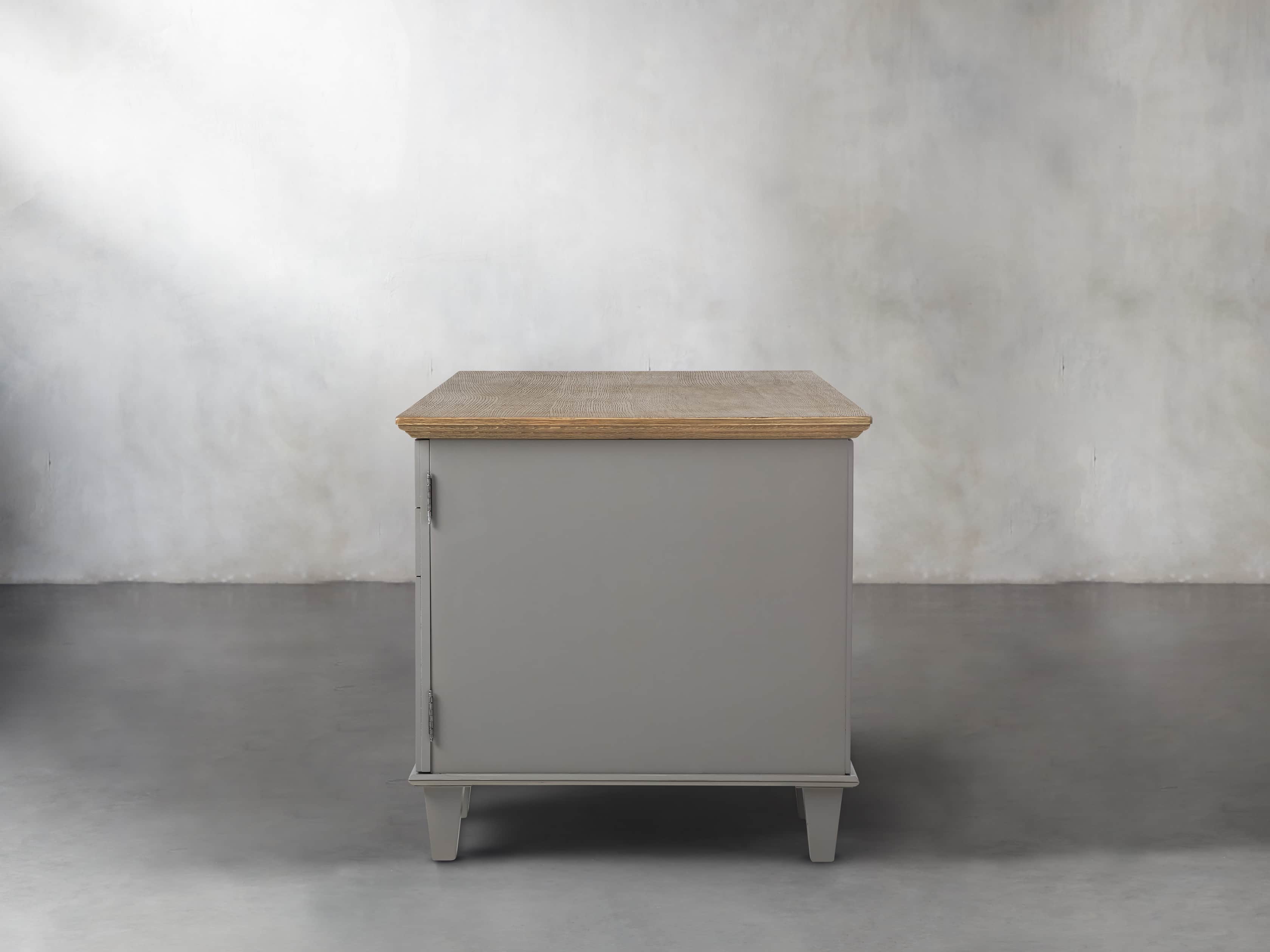 Alderson Executive Desk in Stratus and Chatham Grey