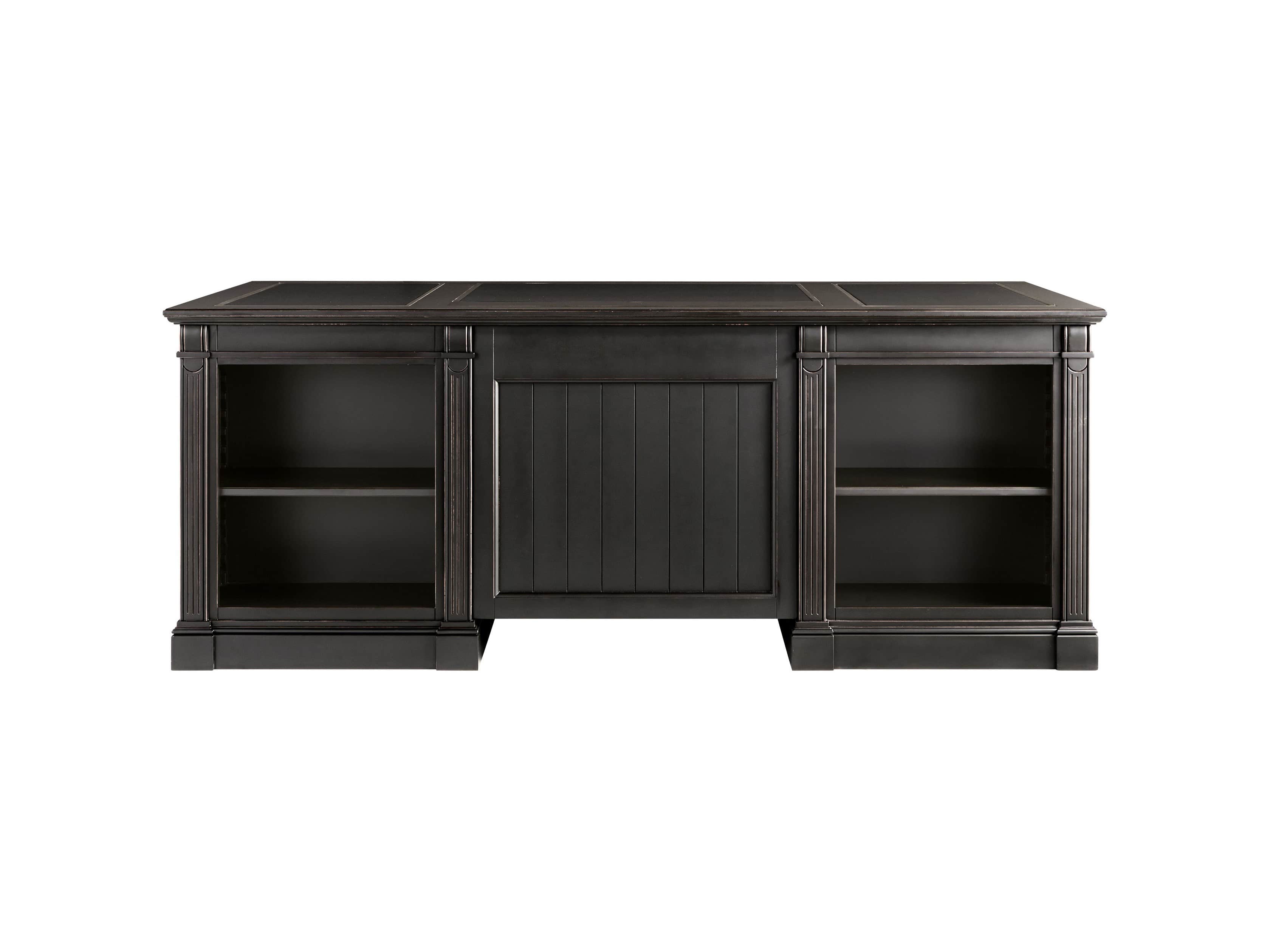 Athens Executive Desk in Tuxedo Black
