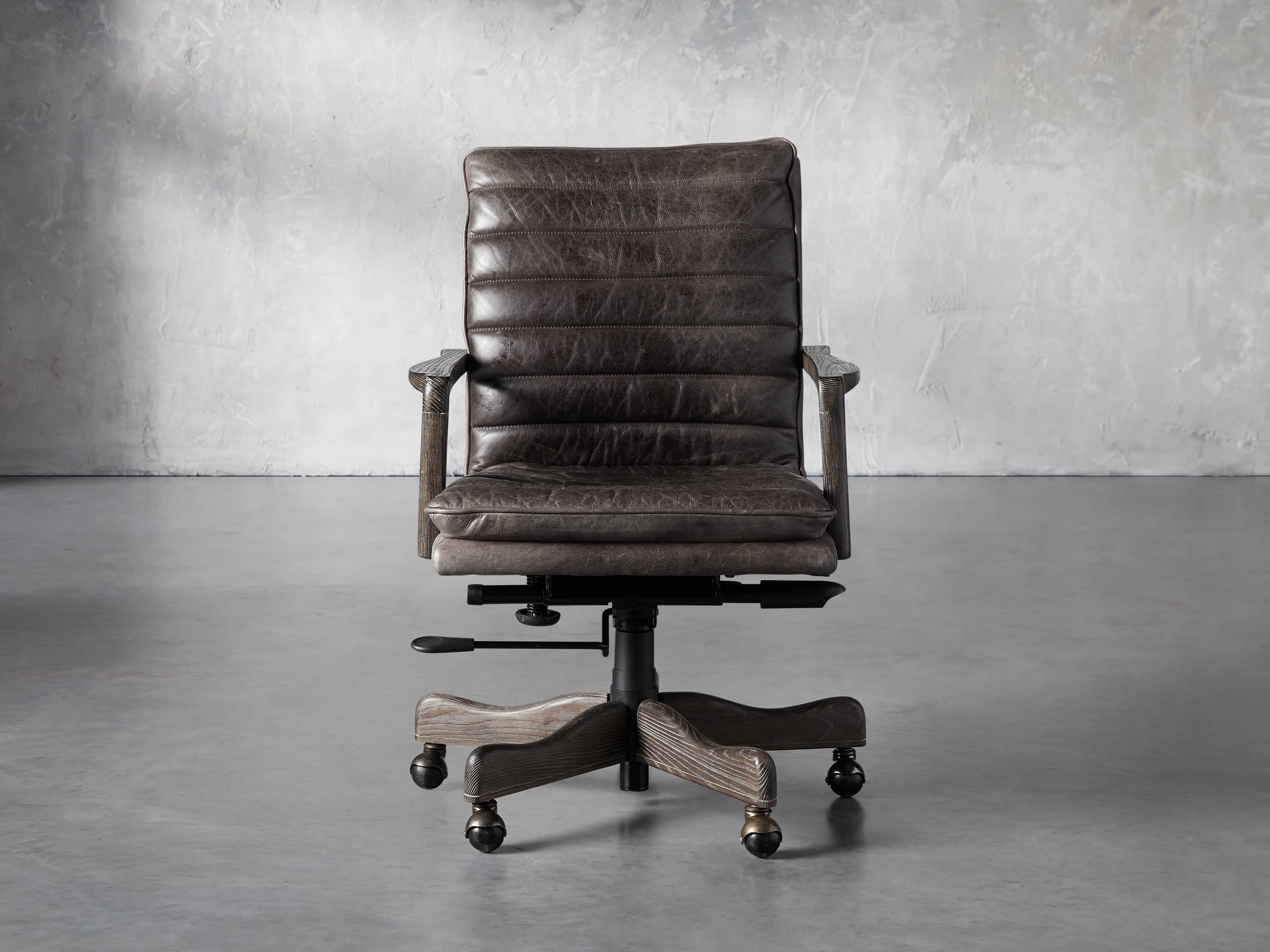 Cedrick 25" Leather Desk Chair