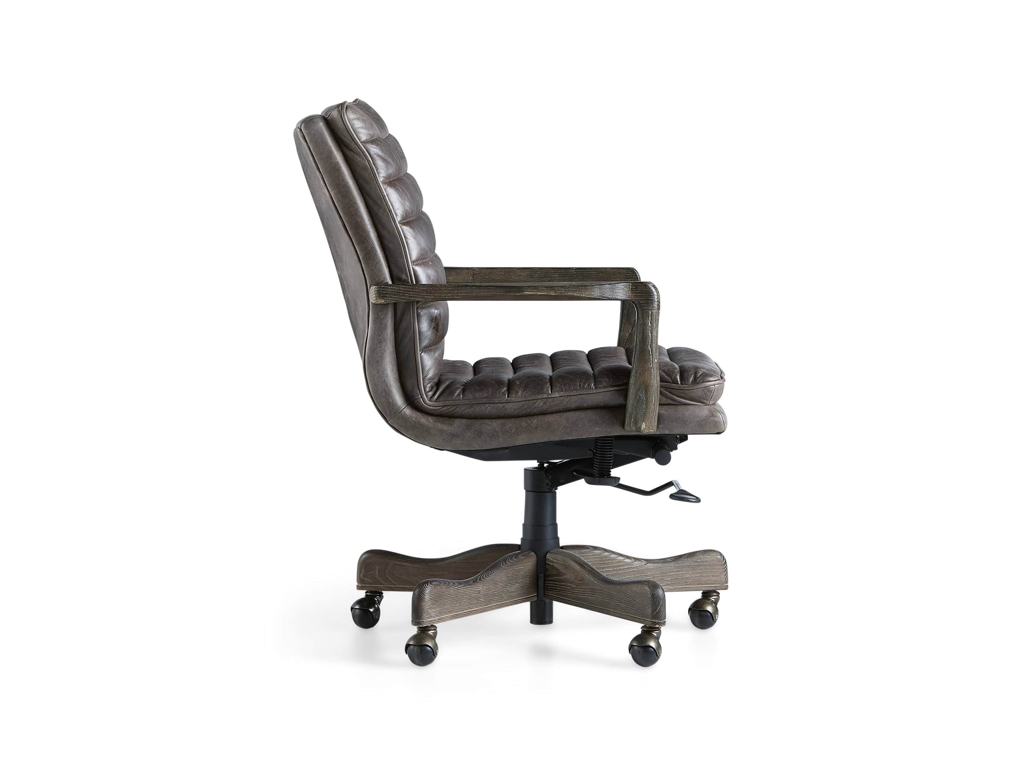 Cedrick leather shop desk chair