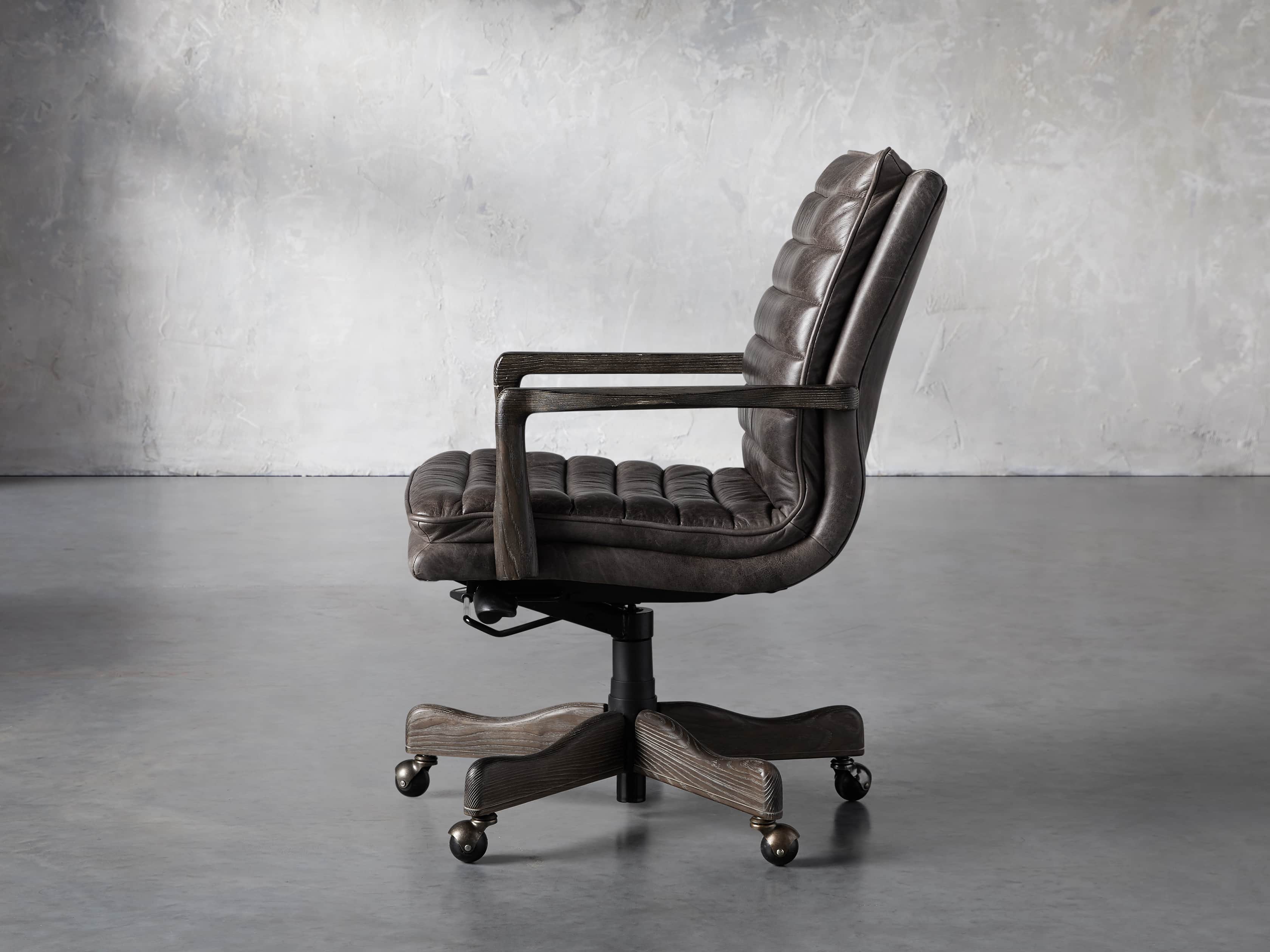 Cedrick 25" Leather Desk Chair