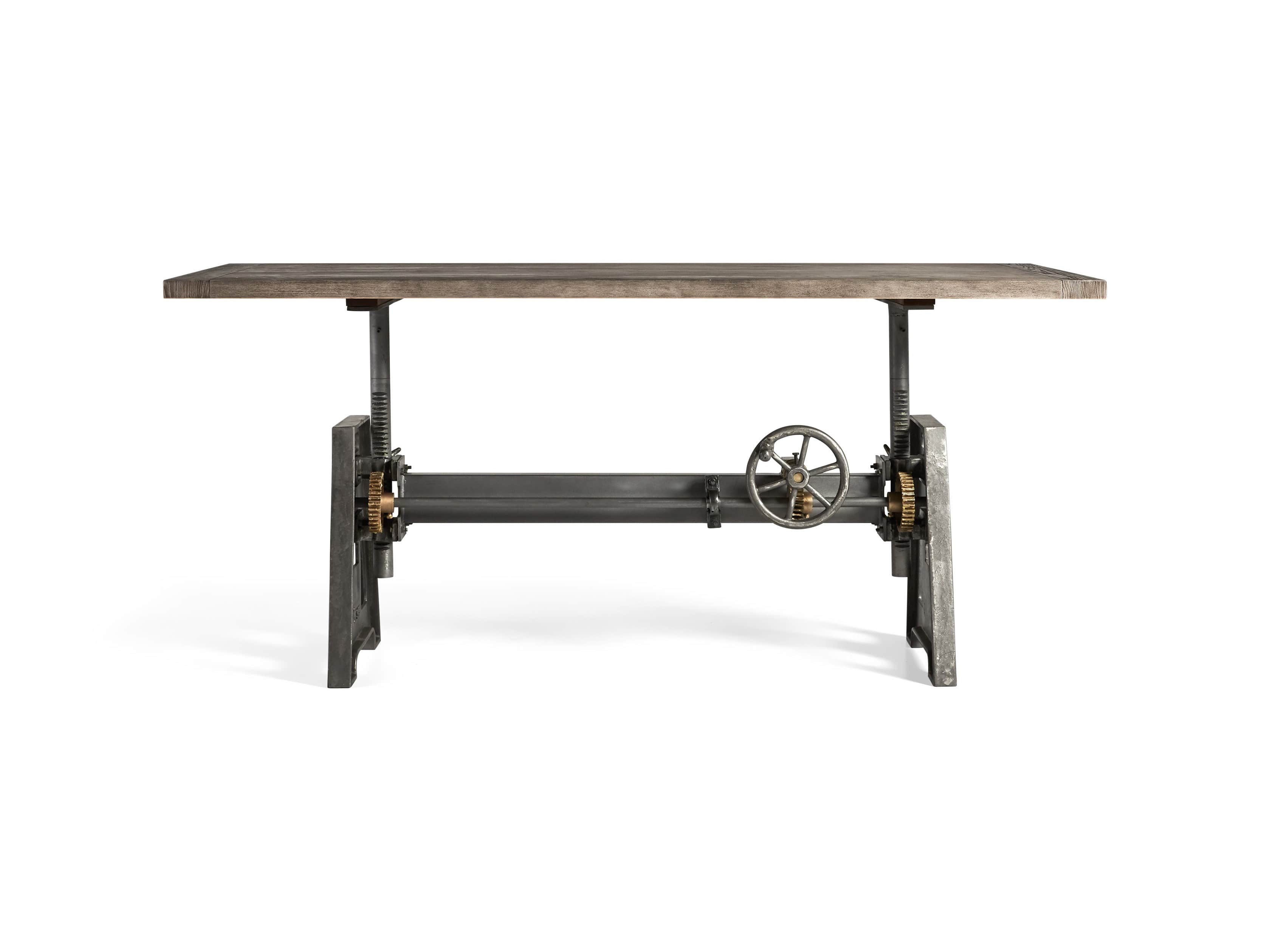 arhaus industrial crank desk