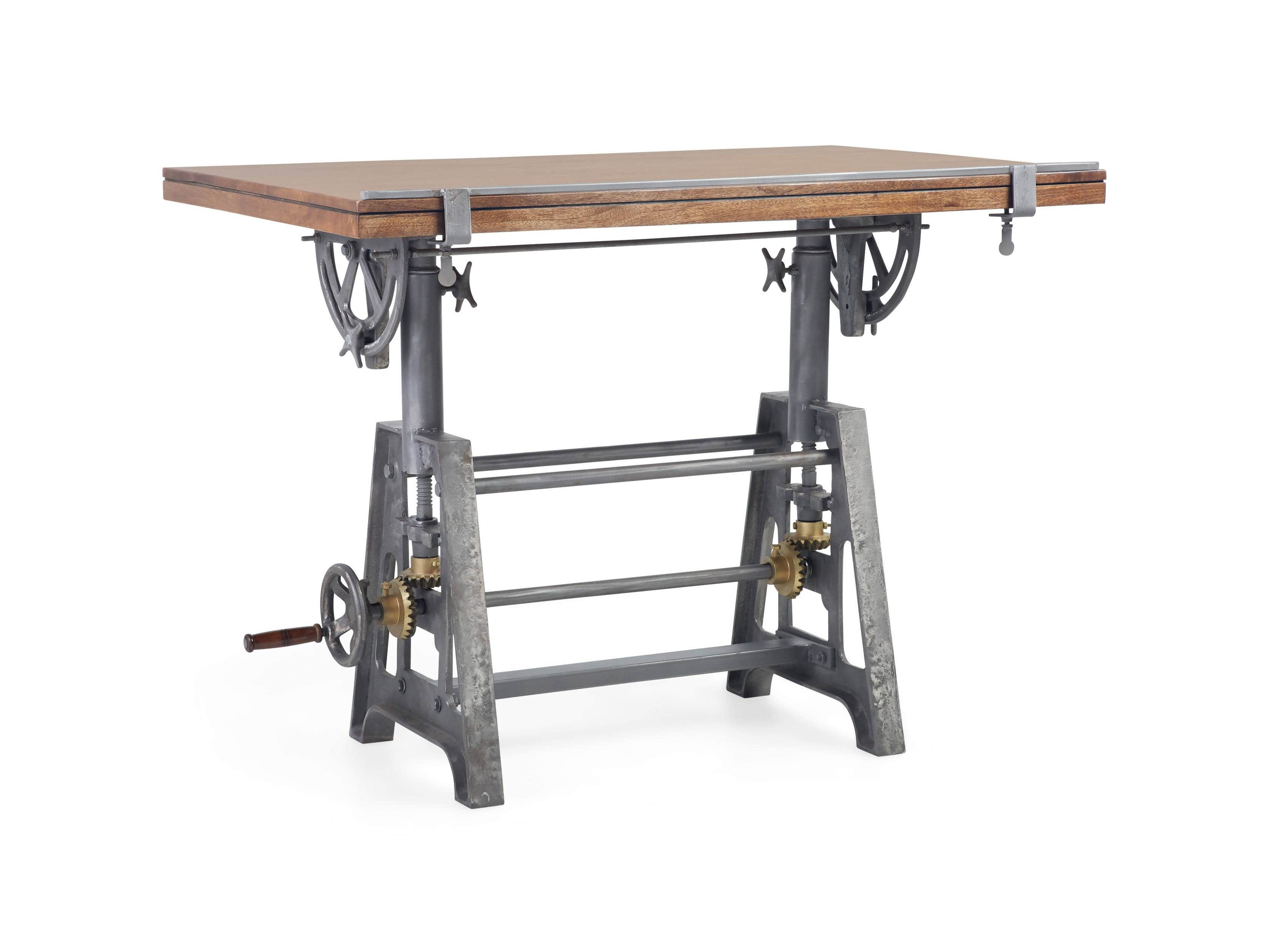 Industrial Crank Drafting Table Arhaus