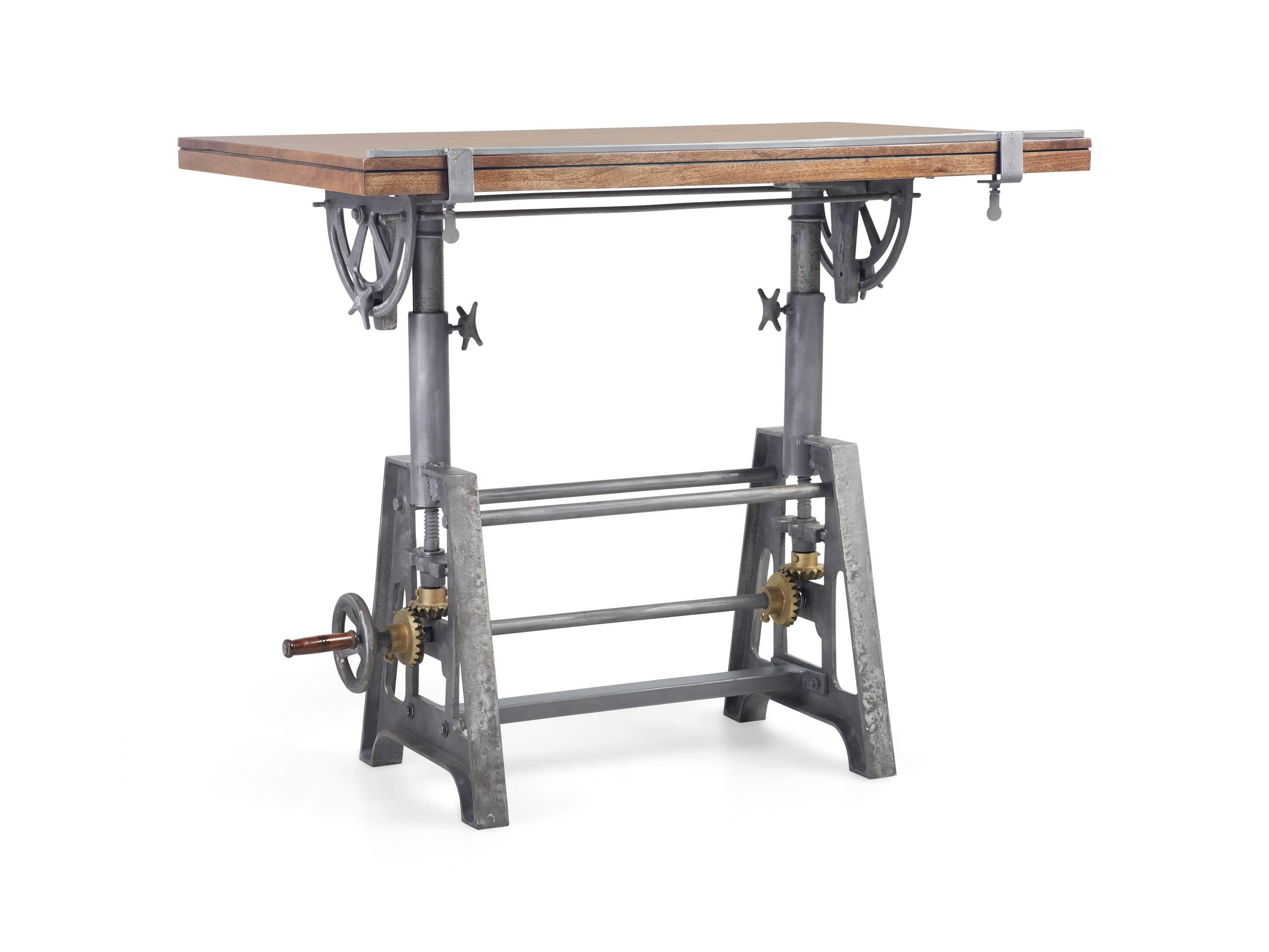 Industrial Crank Drafting Table Arhaus