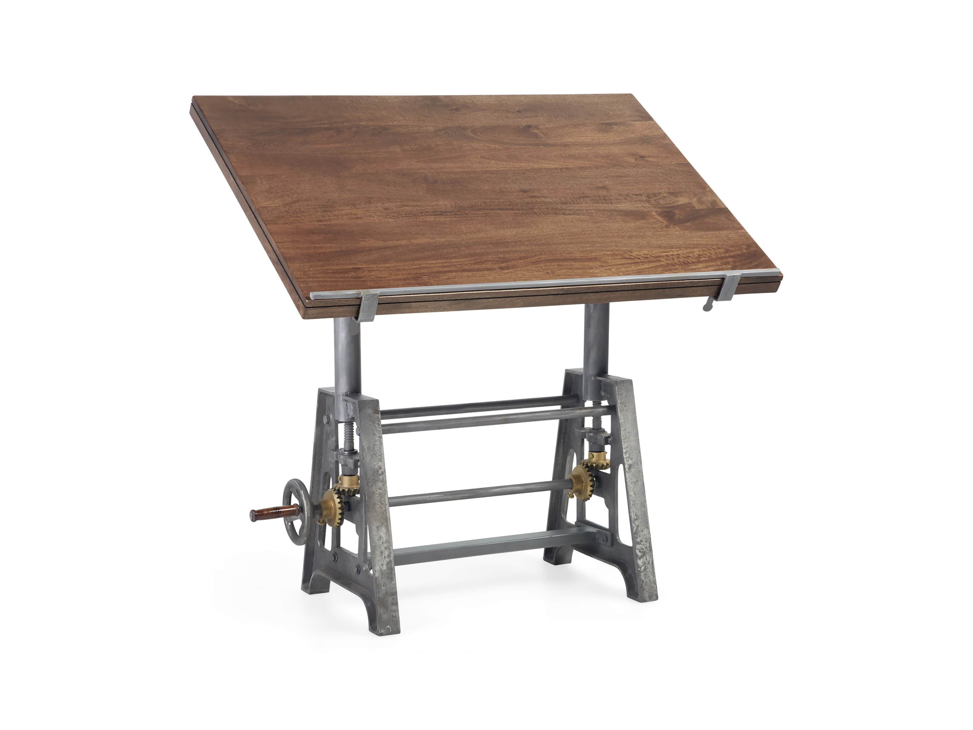 Industrial Crank Drafting Table Arhaus
